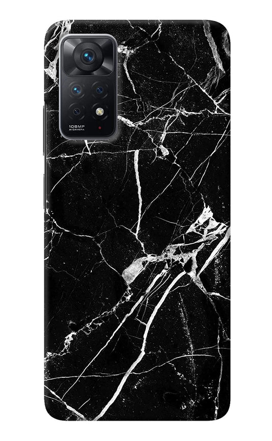 Black Marble Pattern Redmi Note 11 Pro Back Cover