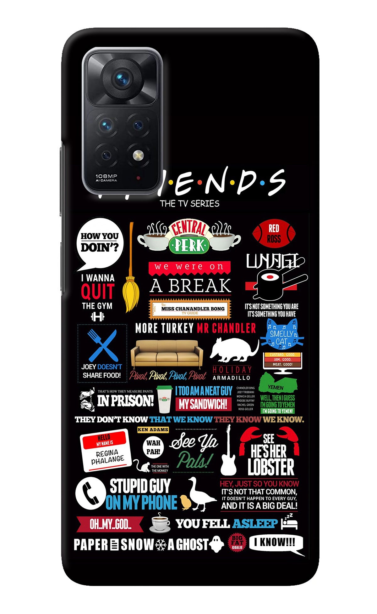 FRIENDS Redmi Note 11 Pro Back Cover