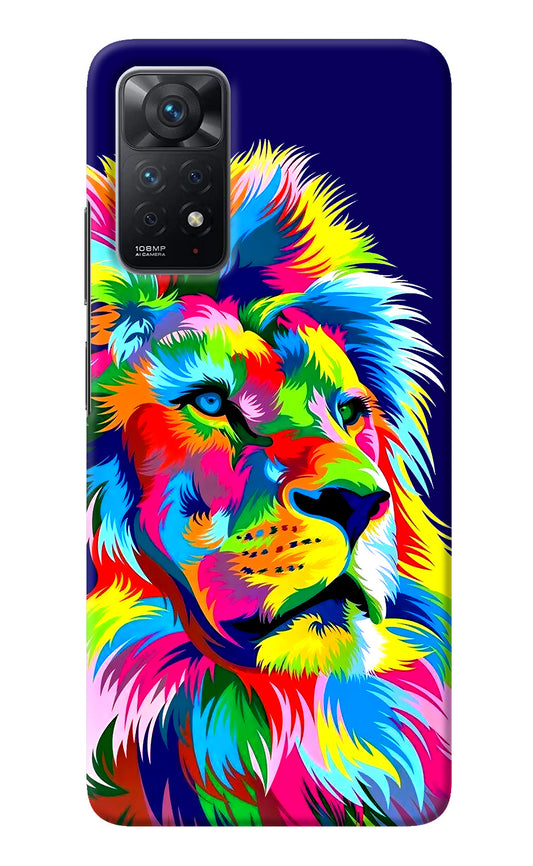 Vector Art Lion Redmi Note 11 Pro Back Cover