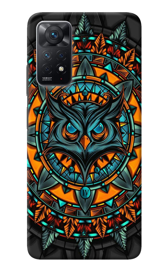 Angry Owl Art Redmi Note 11 Pro Back Cover