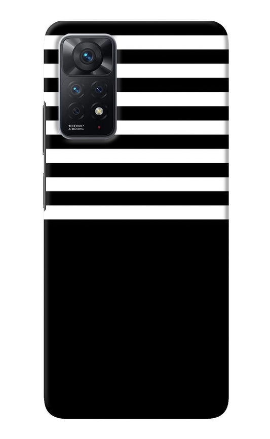 Black and White Print Redmi Note 11 Pro Back Cover