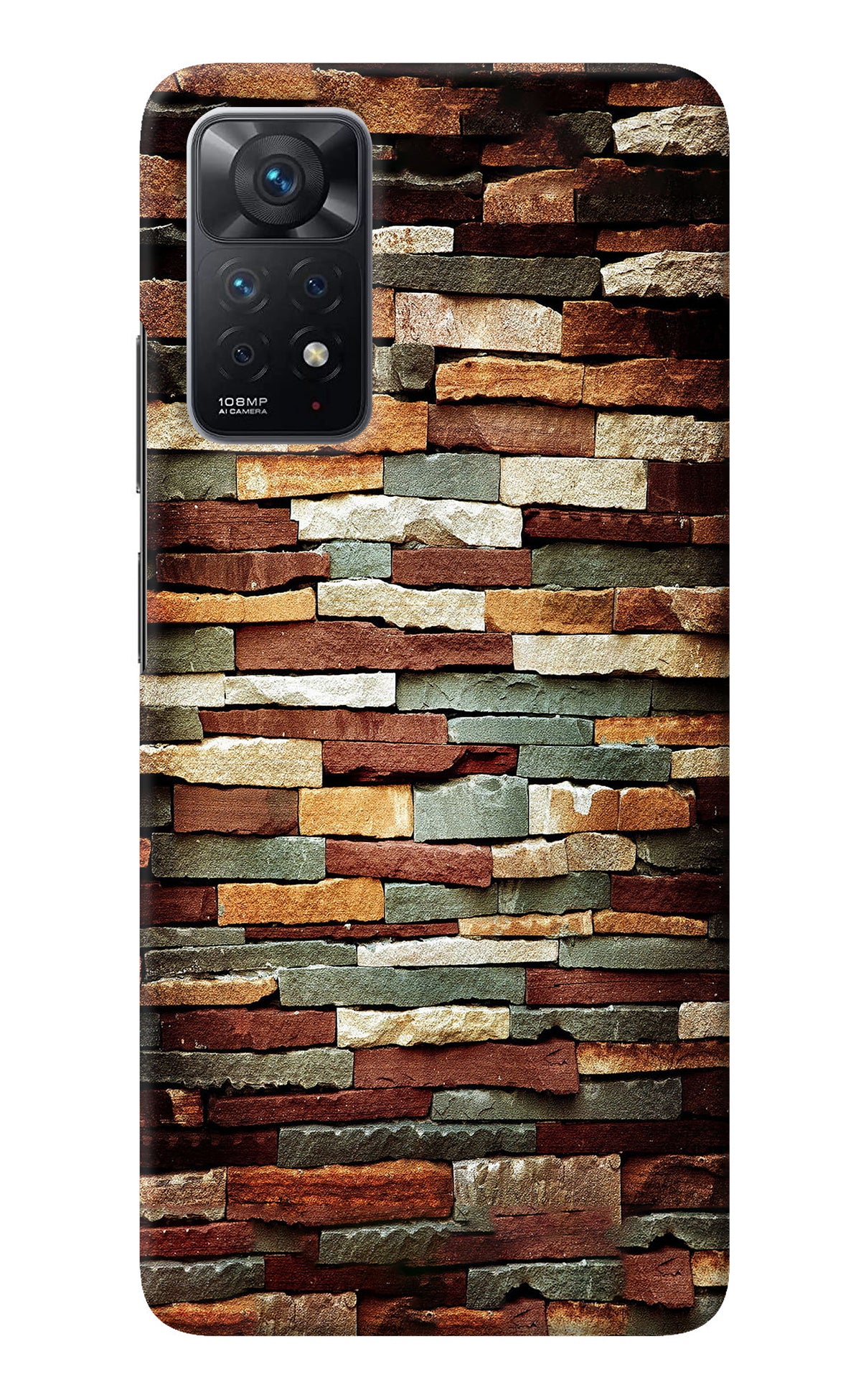 Bricks Pattern Redmi Note 11 Pro Back Cover