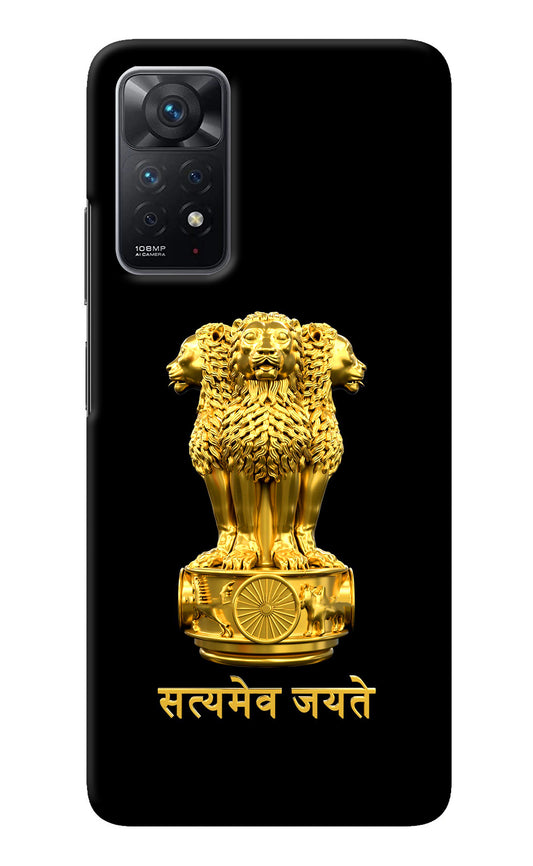 Satyamev Jayate Golden Redmi Note 11 Pro Back Cover