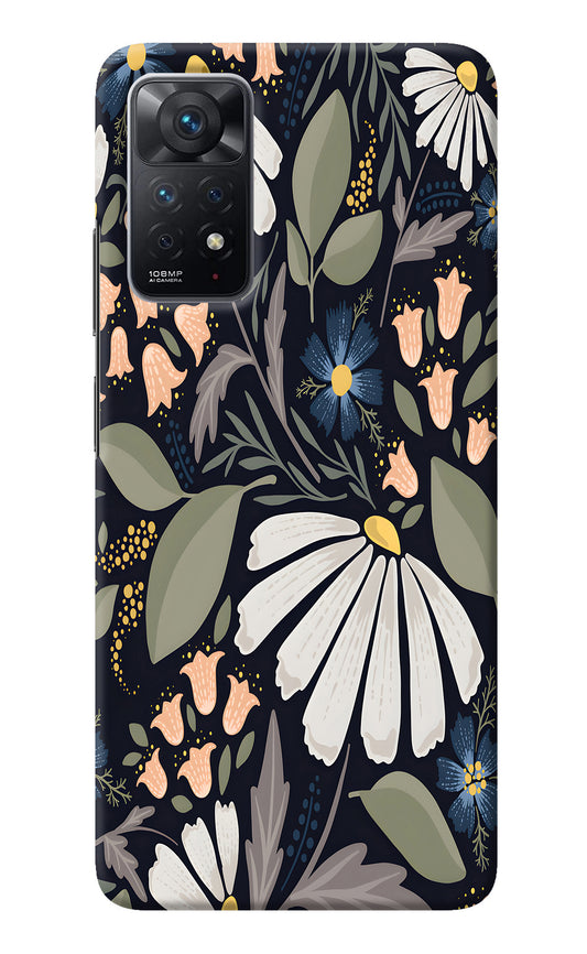 Flowers Art Redmi Note 11 Pro Back Cover