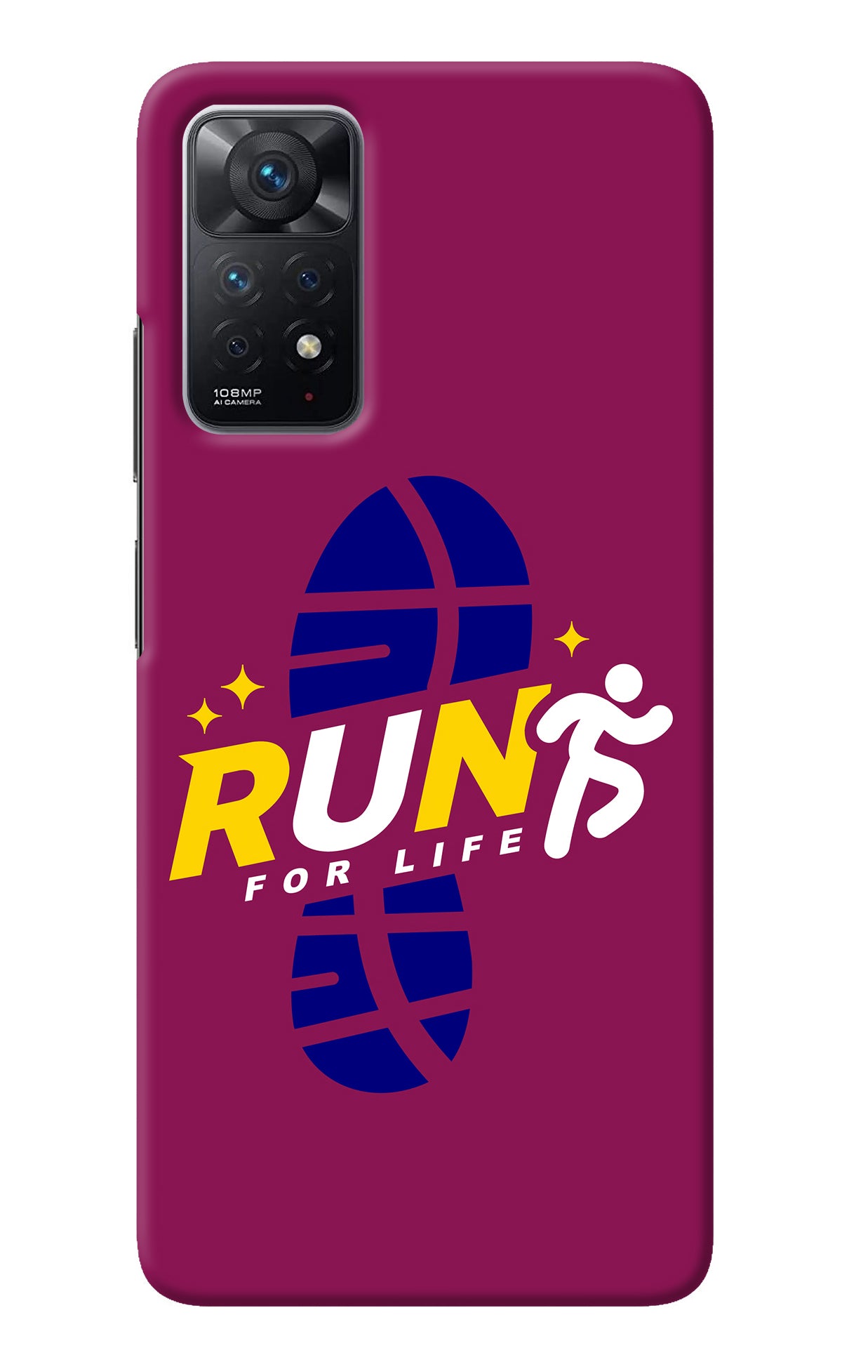 Run for Life Redmi Note 11 Pro Back Cover