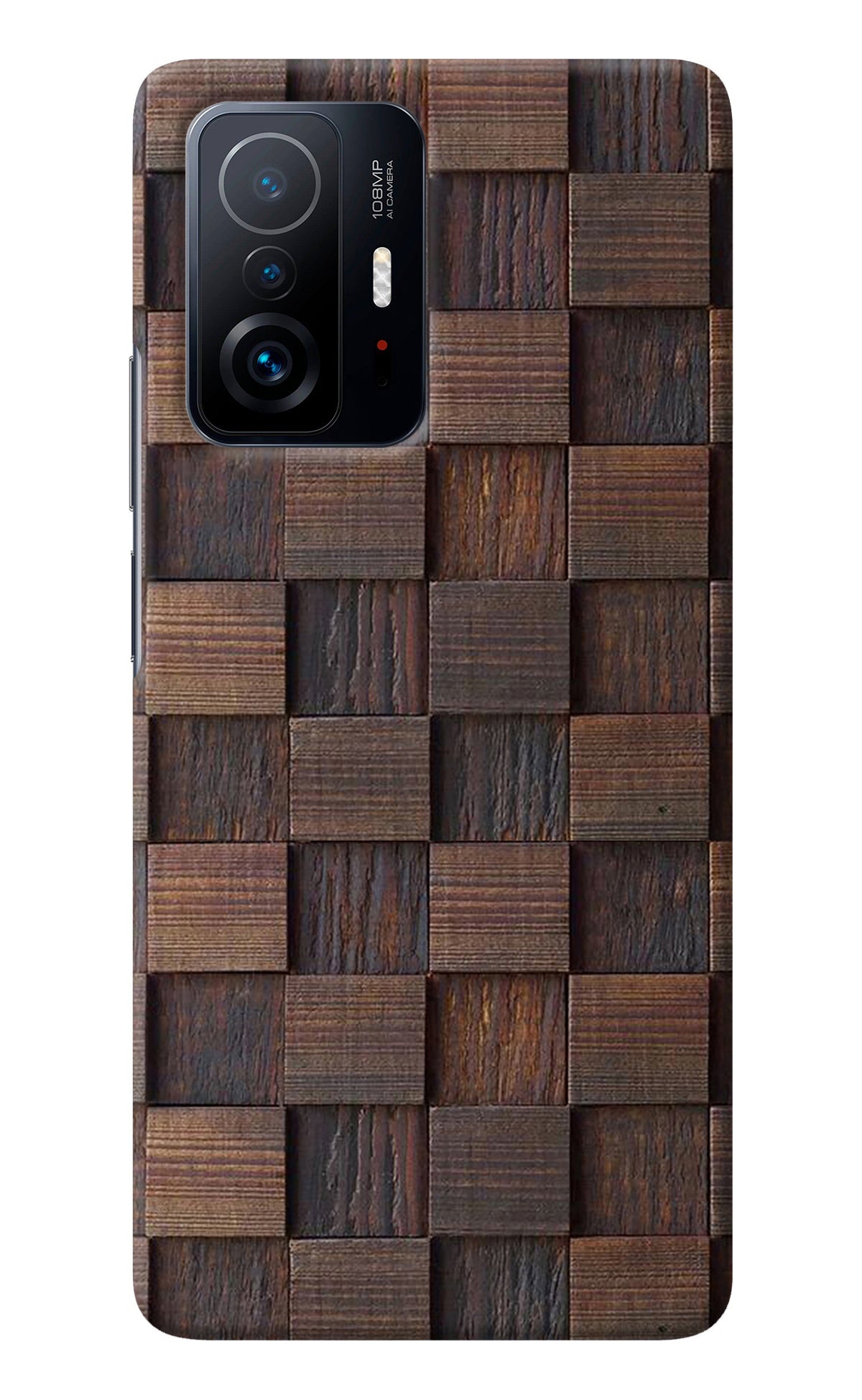 Wooden Cube Design Mi 11T Pro 5G Back Cover