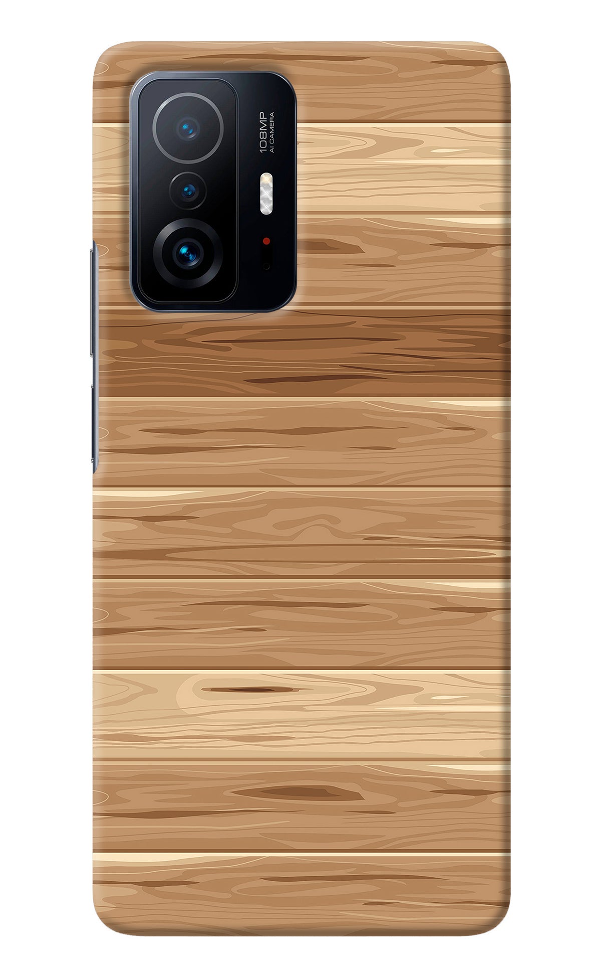 Wooden Vector Mi 11T Pro 5G Back Cover