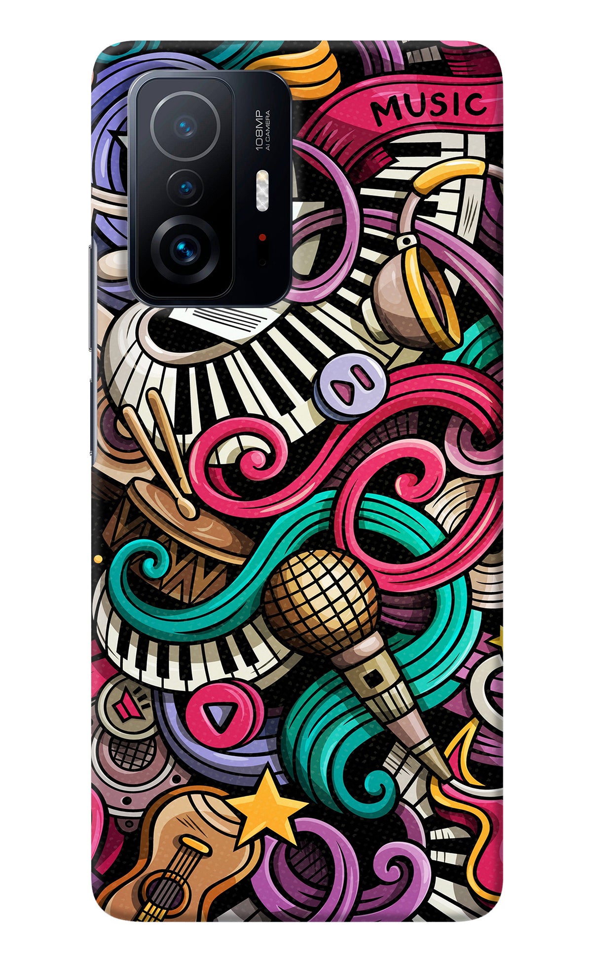 Music Abstract Mi 11T Pro 5G Back Cover