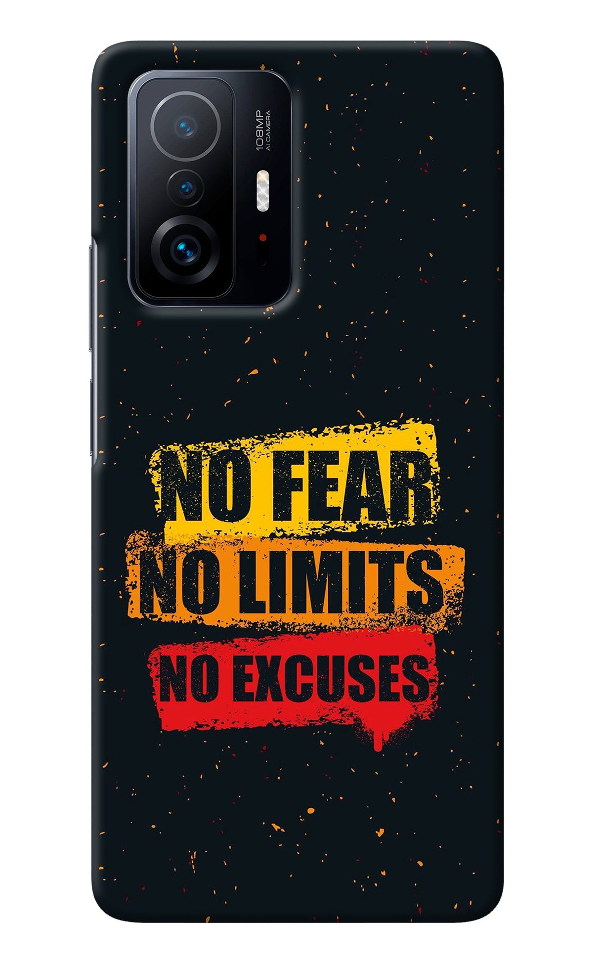 No Fear No Limits No Excuse Mi 11T Pro 5G Back Cover