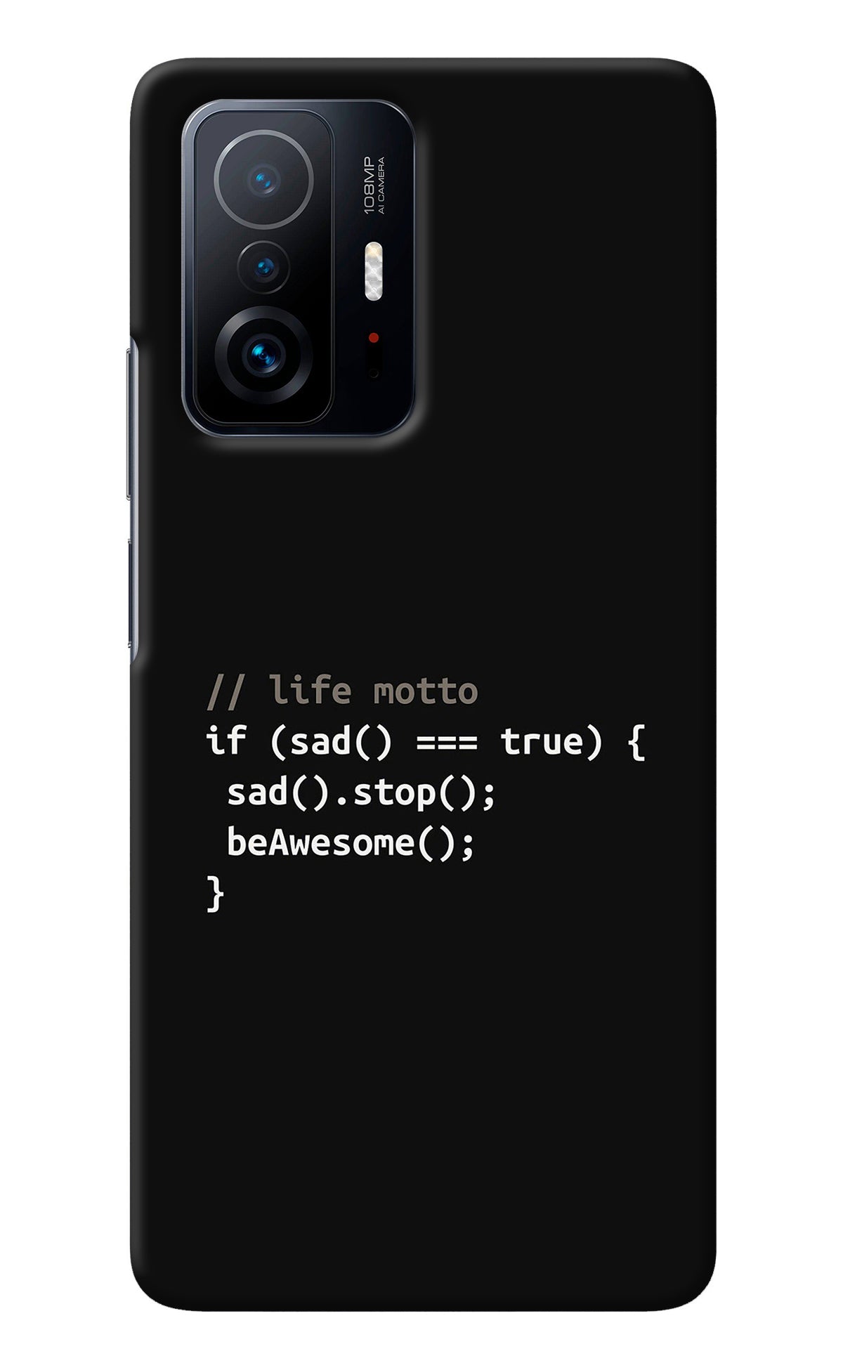 Life Motto Code Mi 11T Pro 5G Back Cover