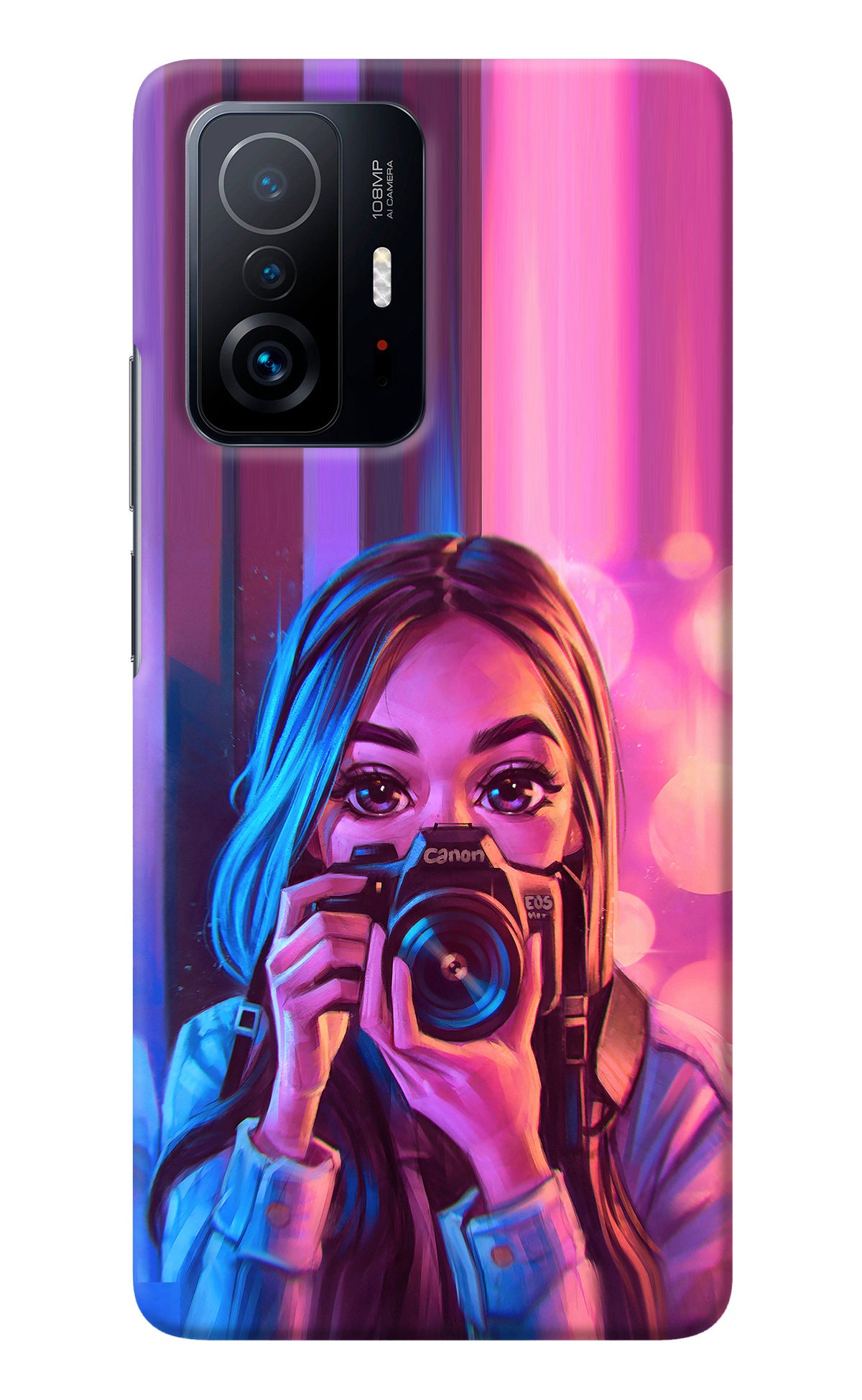 Girl Photographer Mi 11T Pro 5G Back Cover