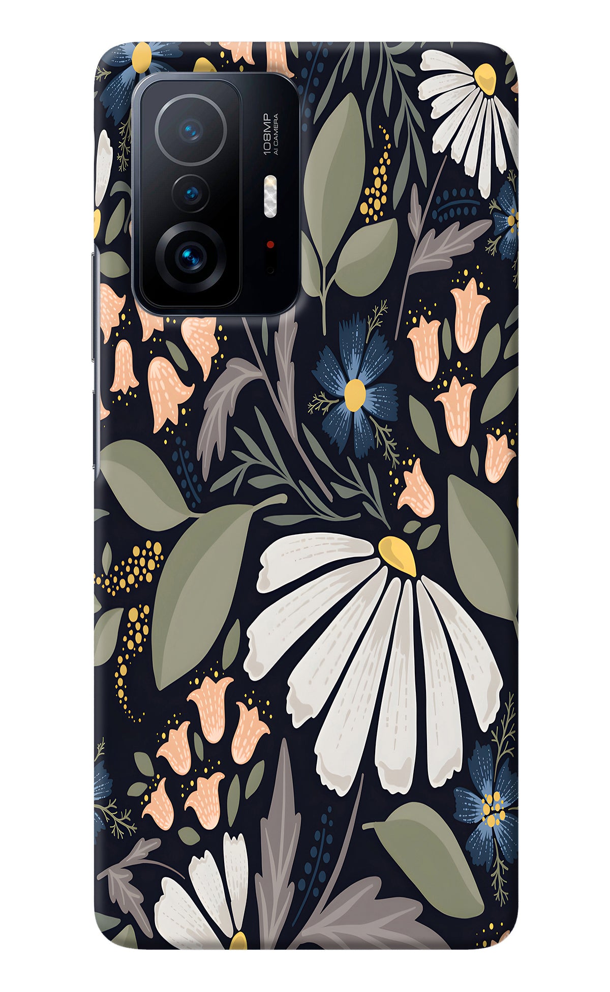 Flowers Art Mi 11T Pro 5G Back Cover