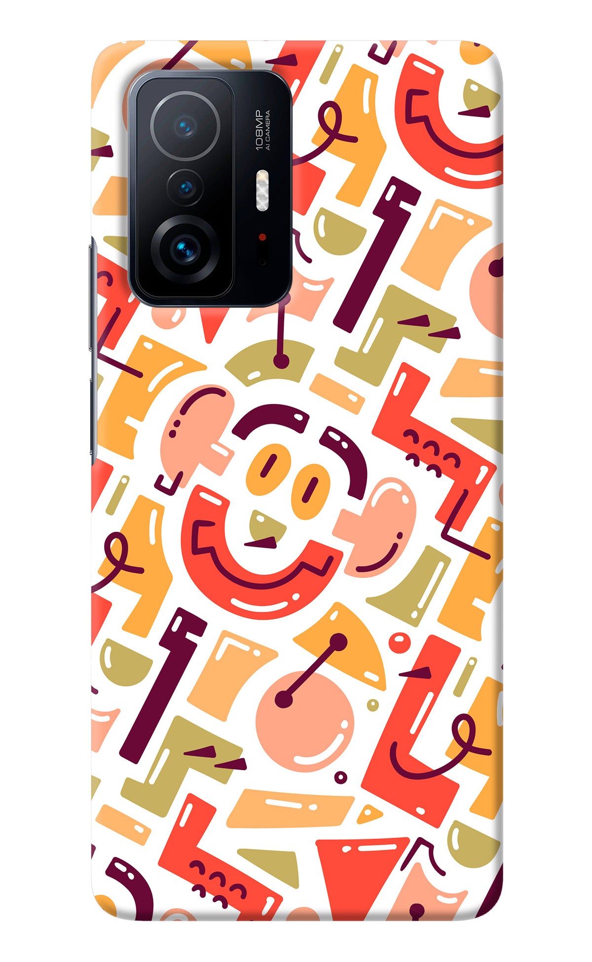 Doodle Pattern Mi 11T Pro 5G Back Cover