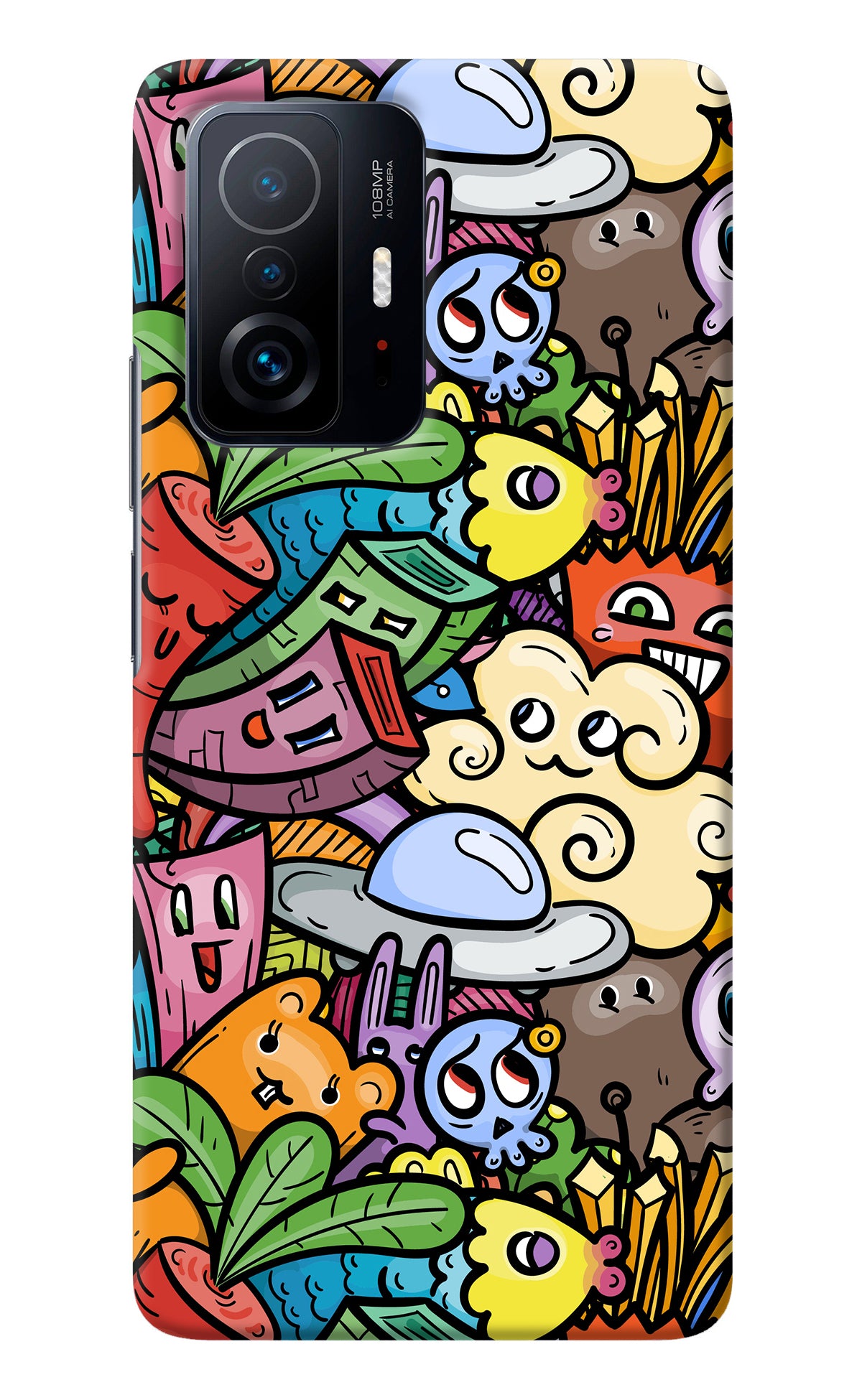 Veggie Doodle Mi 11T Pro 5G Back Cover