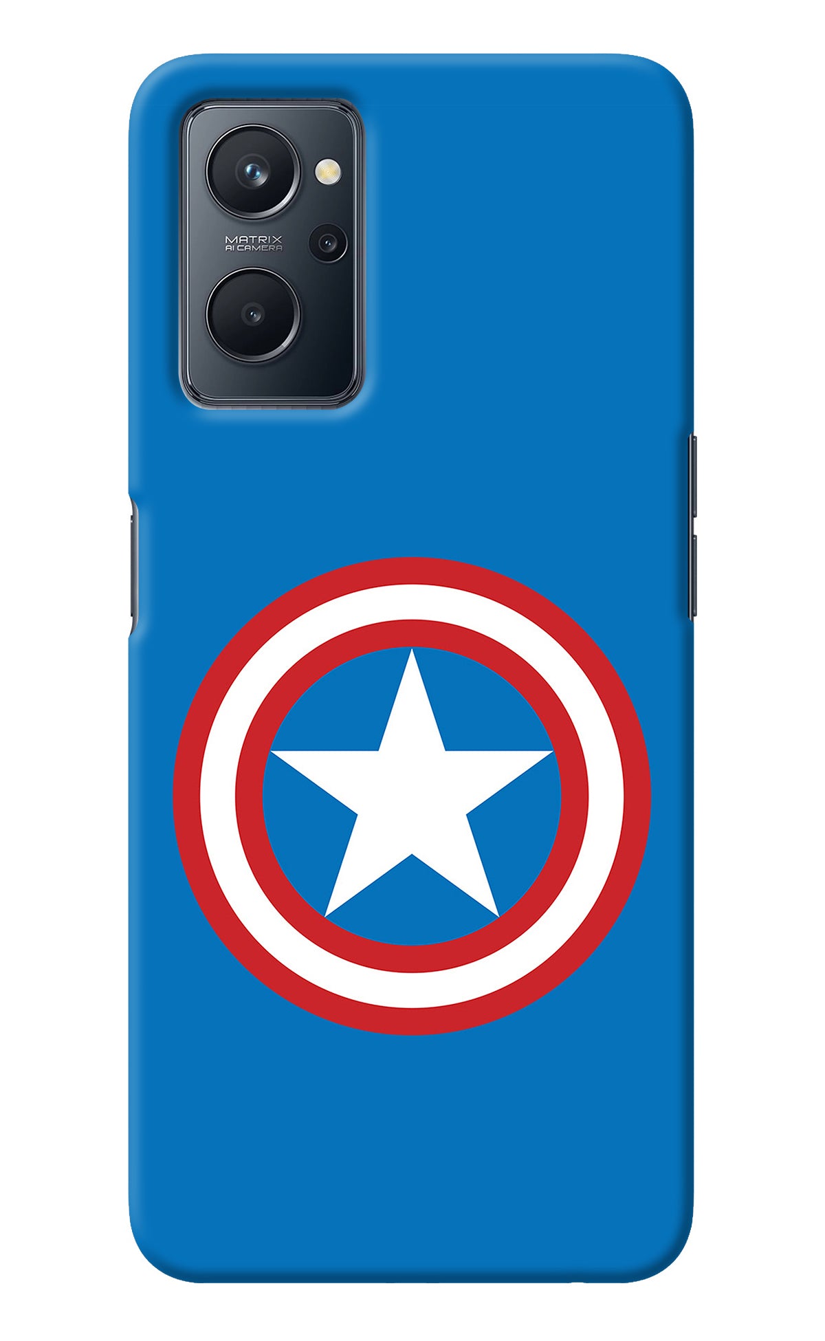 Captain America Logo Realme 9i 4G Back Cover