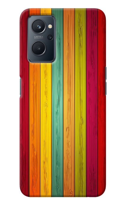 Multicolor Wooden Realme 9i 4G Back Cover