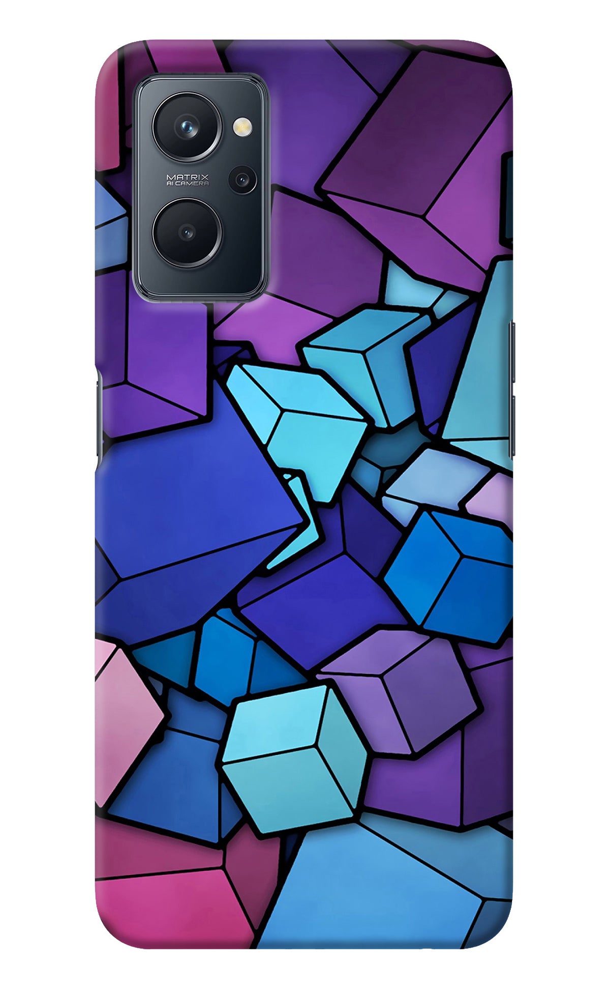 Cubic Abstract Realme 9i 4G Back Cover