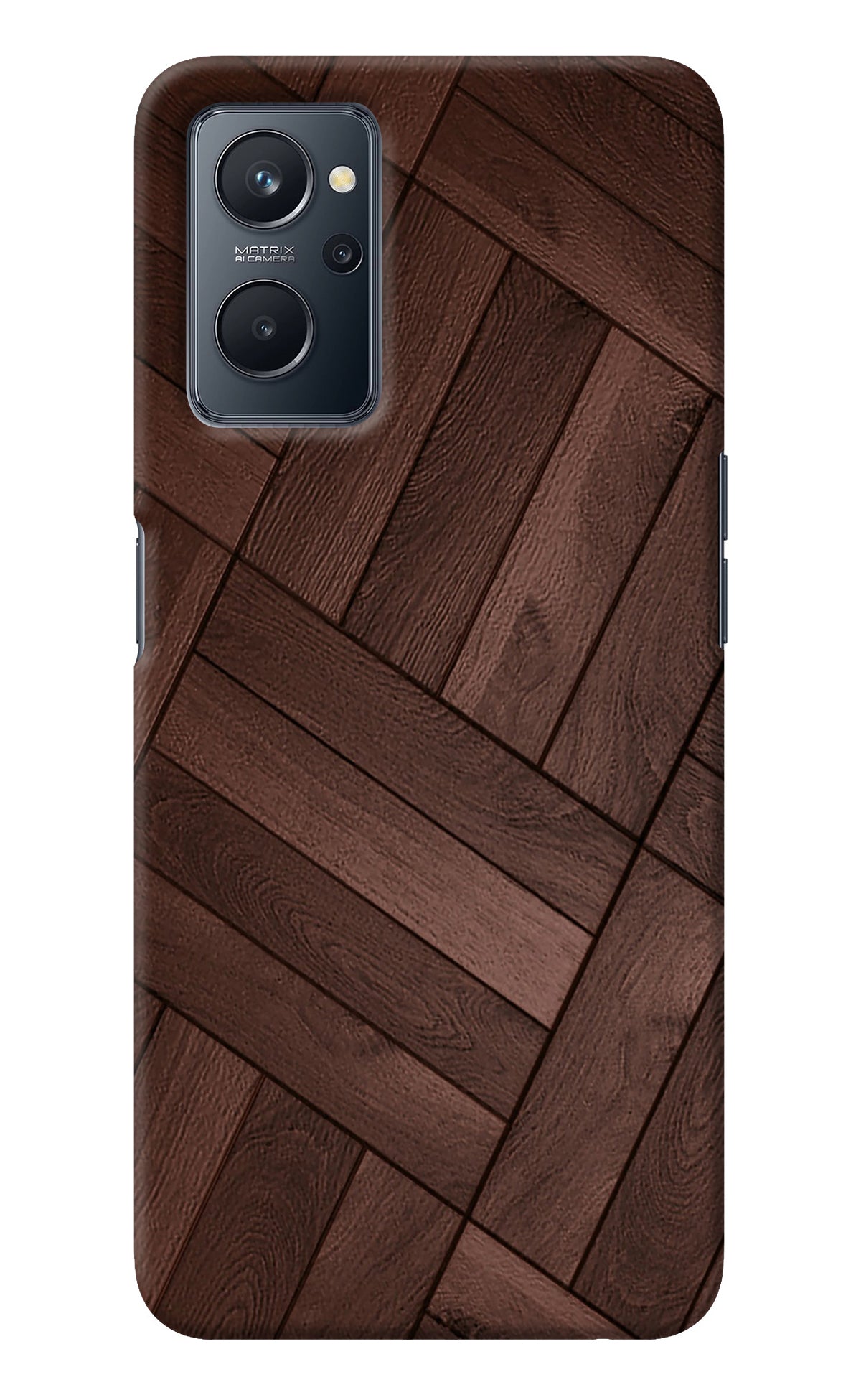 Wooden Texture Design Realme 9i 4G Back Cover