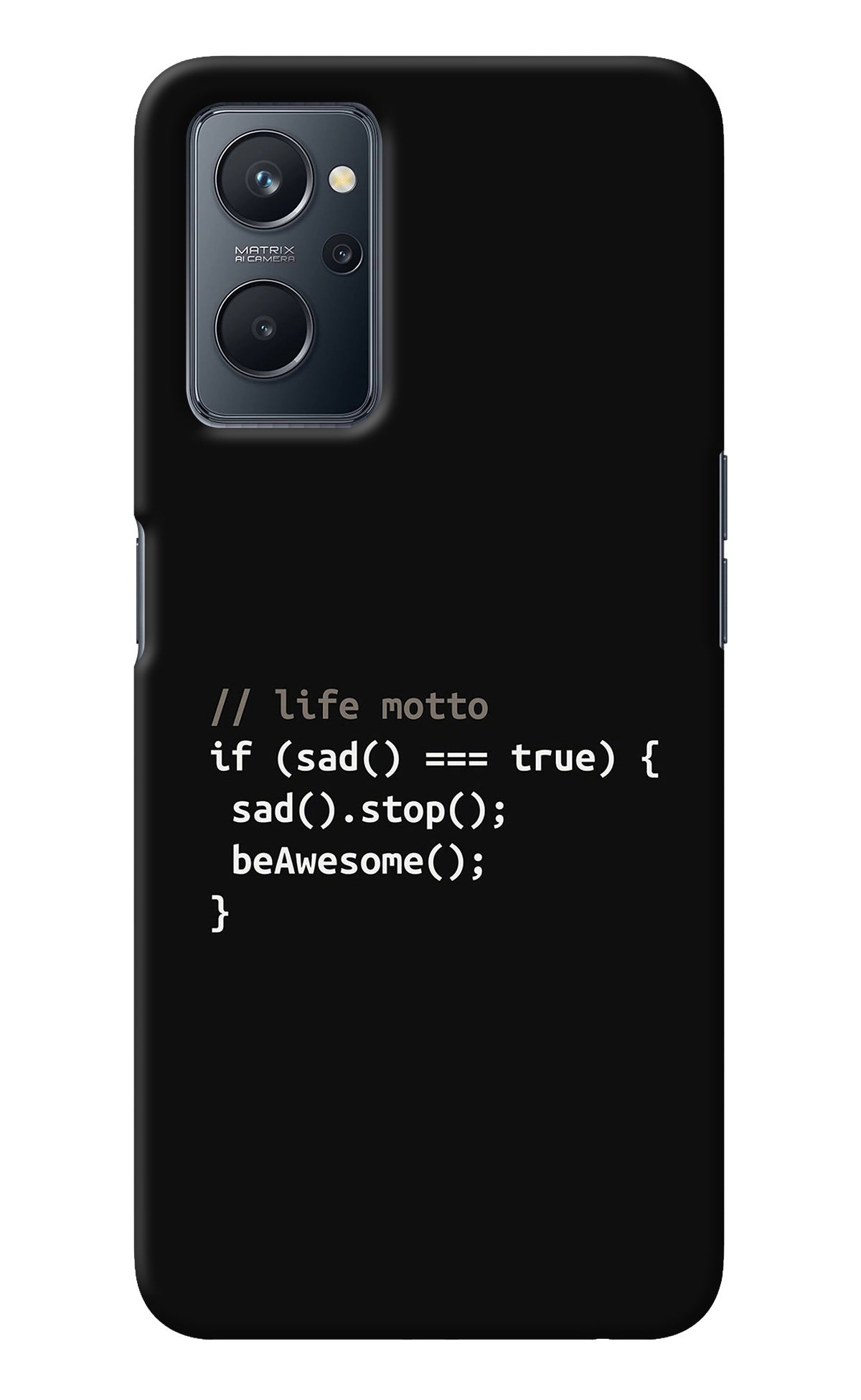 Life Motto Code Realme 9i 4G Back Cover