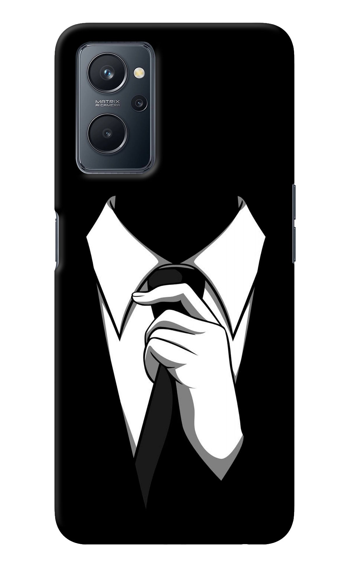 Black Tie Realme 9i 4G Back Cover