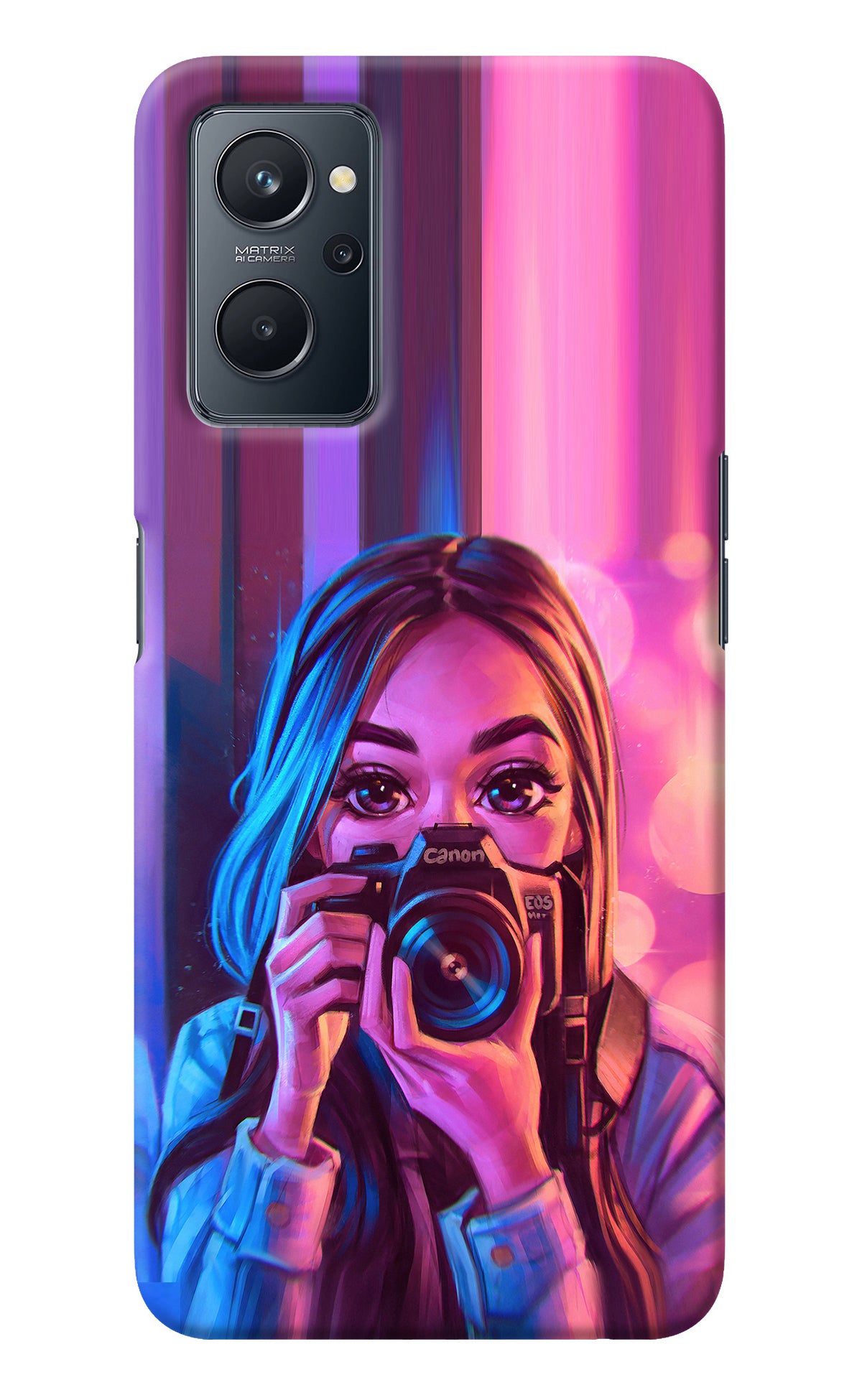 Girl Photographer Realme 9i 4G Back Cover