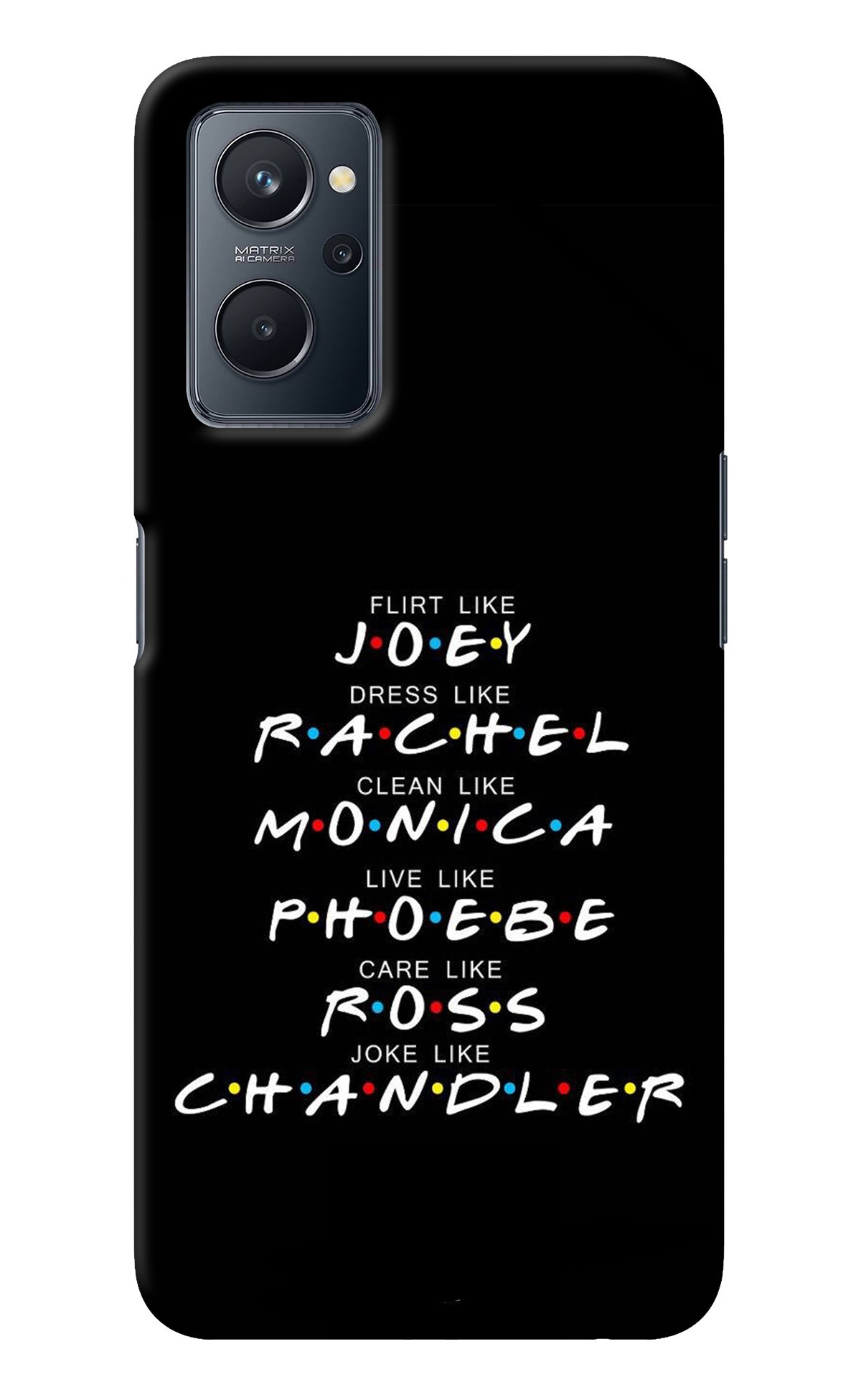 FRIENDS Character Realme 9i 4G Back Cover