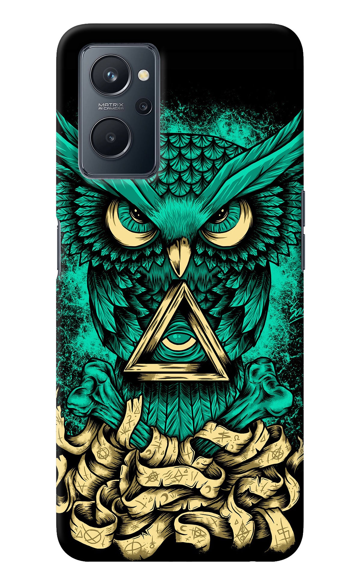 Green Owl Realme 9i 4G Back Cover