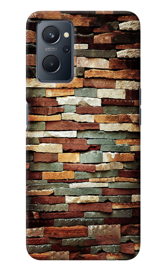 Bricks Pattern Realme 9i 4G Back Cover