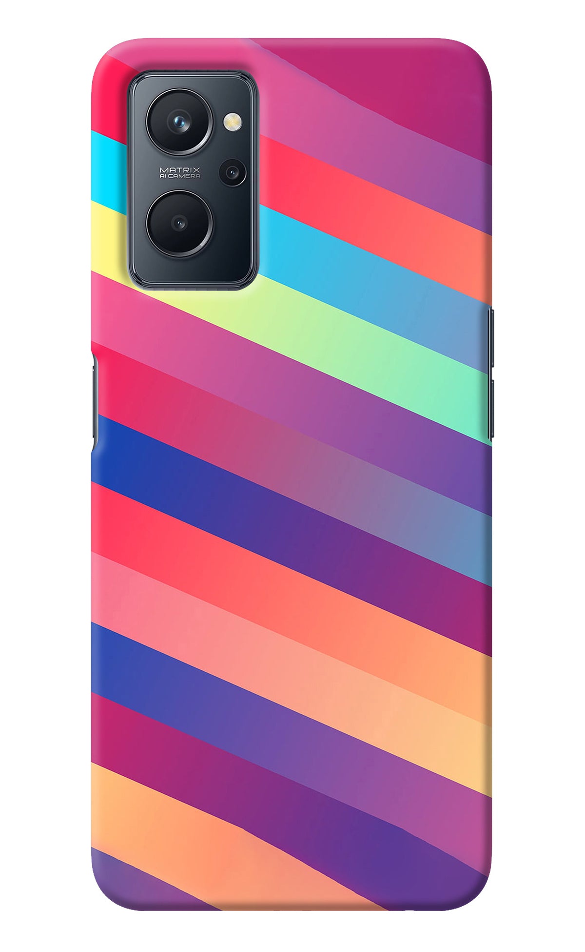 Stripes color Realme 9i 4G Back Cover