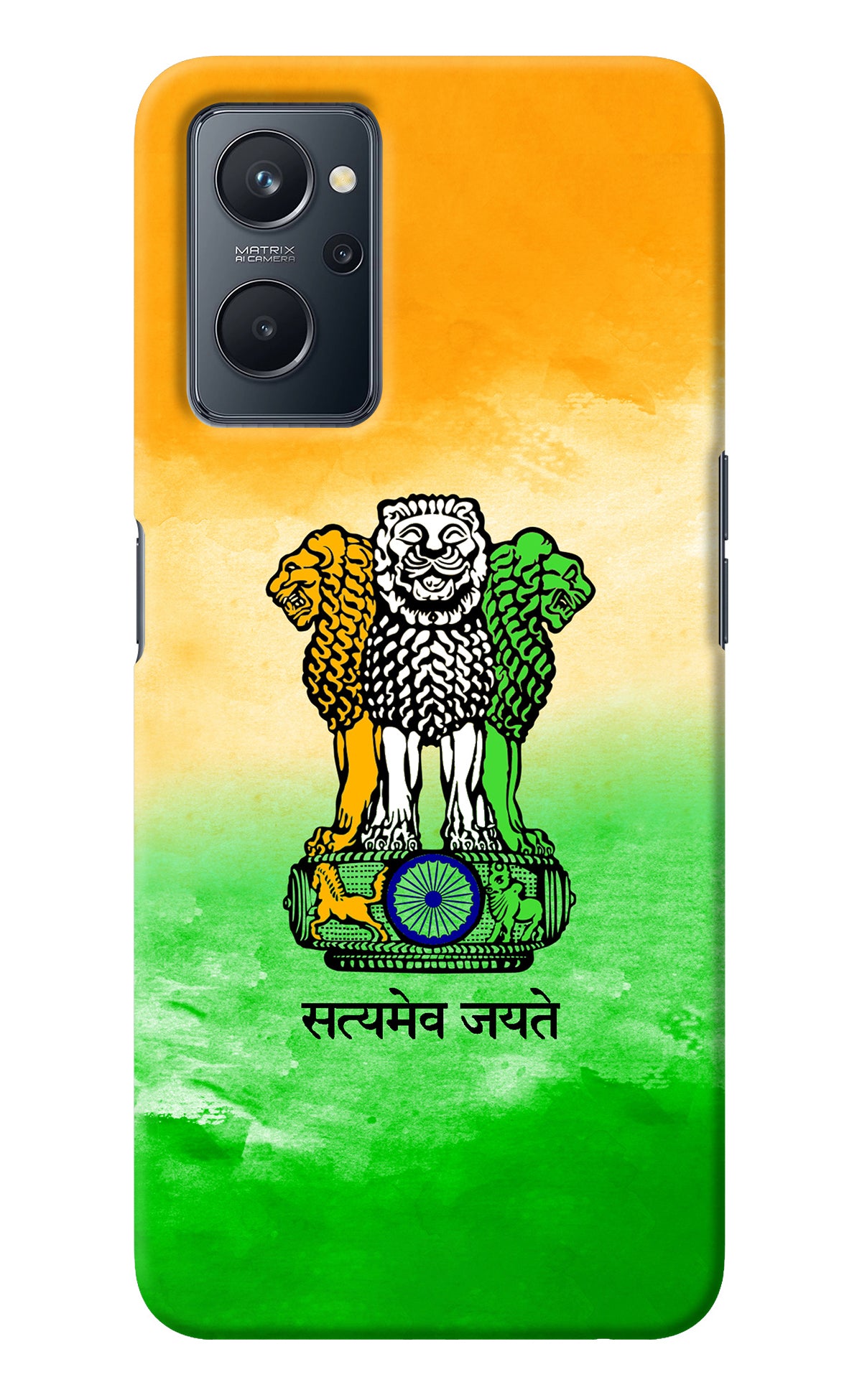 Satyamev Jayate Flag Realme 9i 4G Back Cover