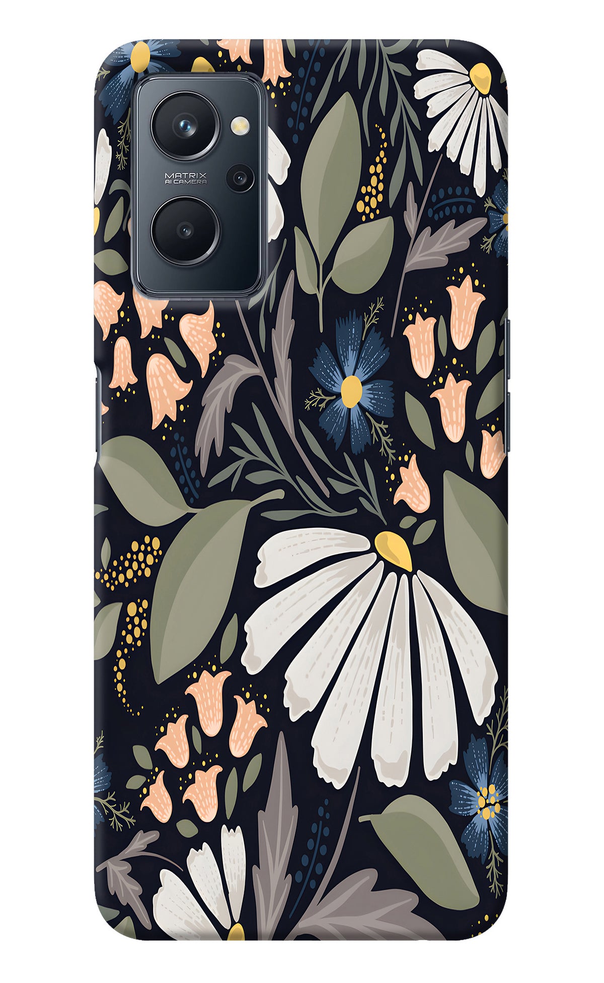 Flowers Art Realme 9i 4G Back Cover