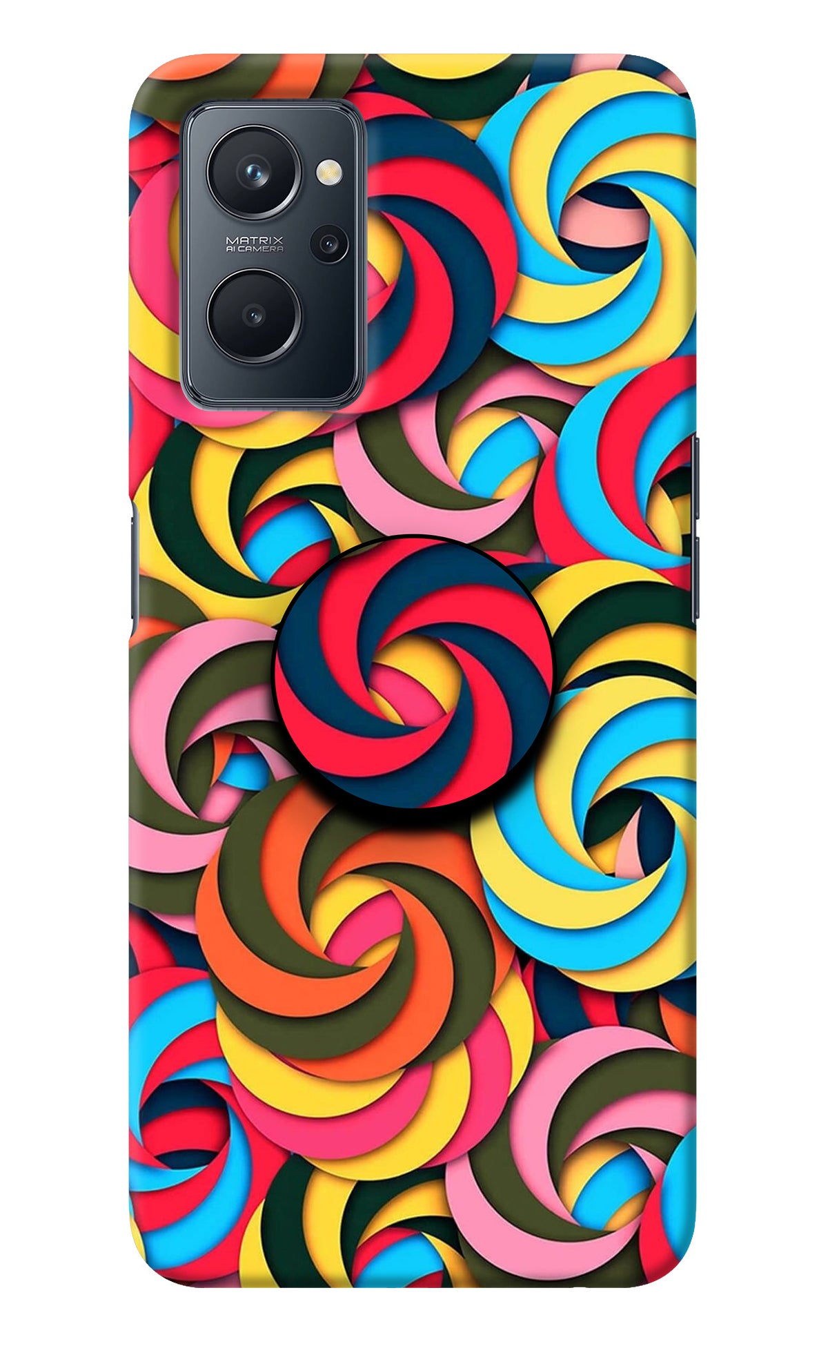 Spiral Pattern Realme 9i 4G Pop Case