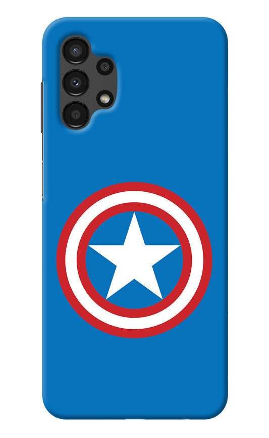 Captain America Logo Samsung A13 4G Back Cover