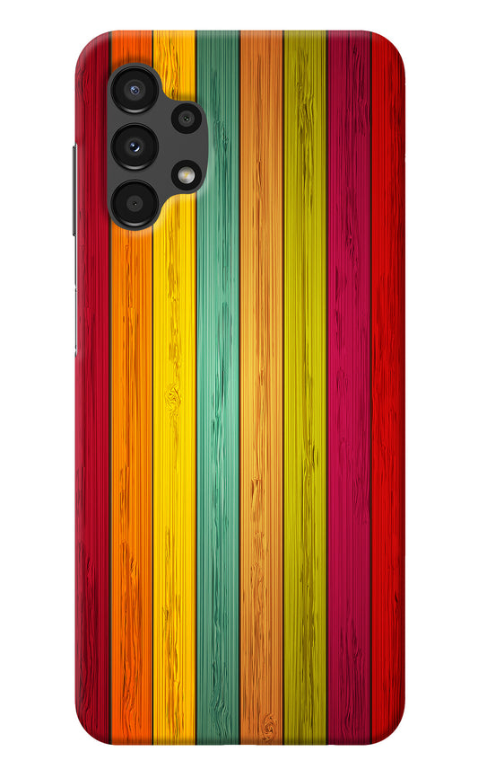 Multicolor Wooden Samsung A13 4G Back Cover