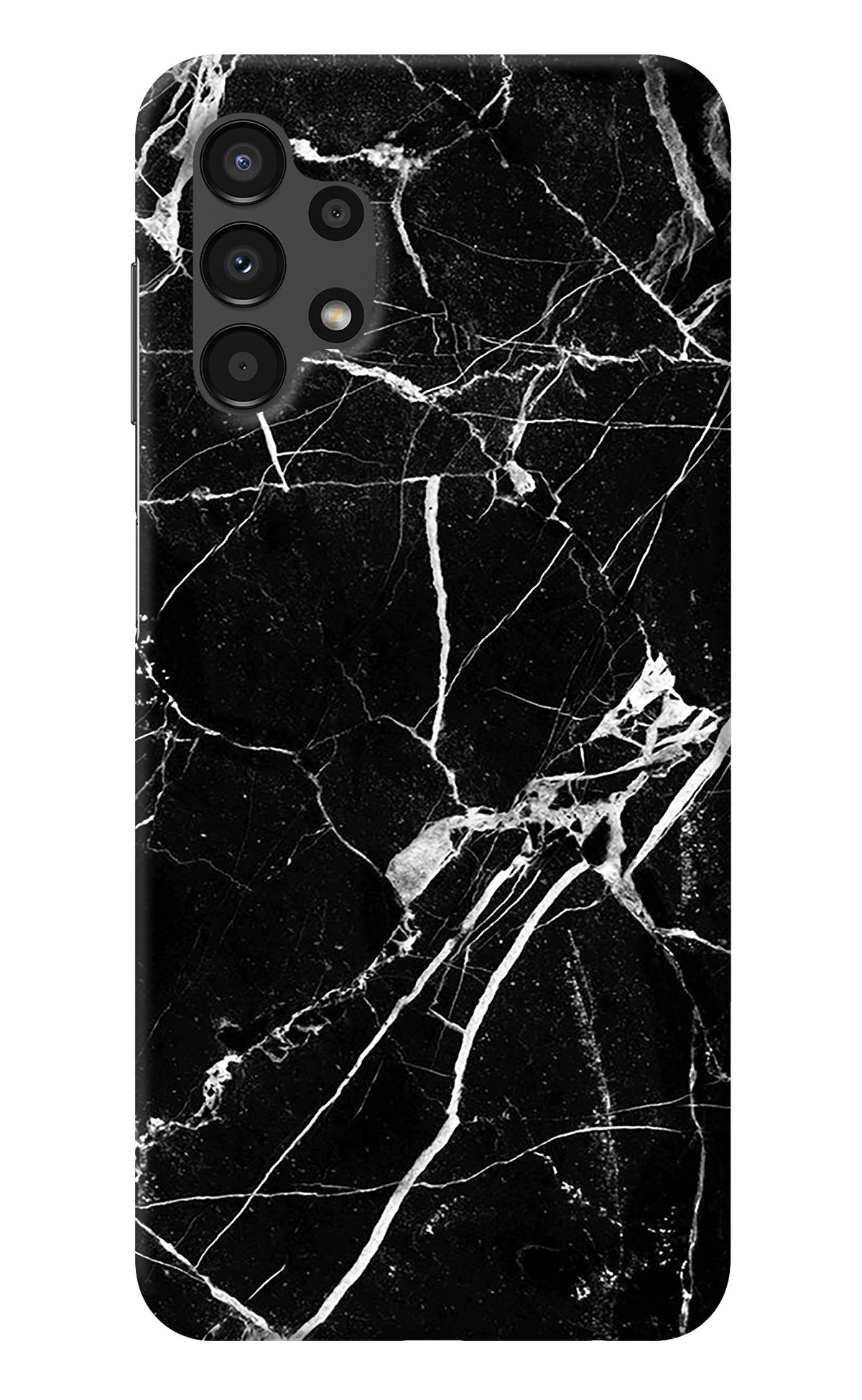 Black Marble Pattern Samsung A13 4G Back Cover