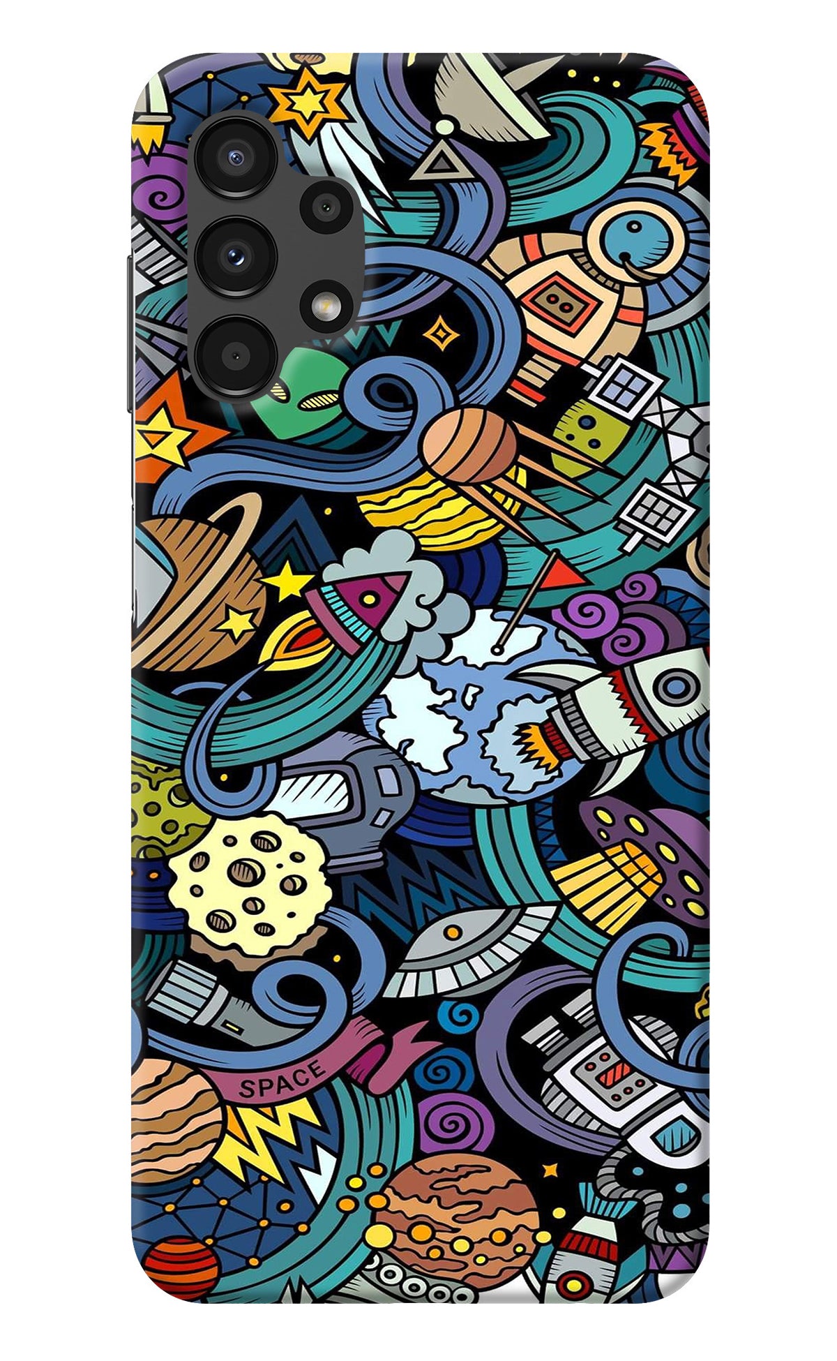 Space Abstract Samsung A13 4G Back Cover