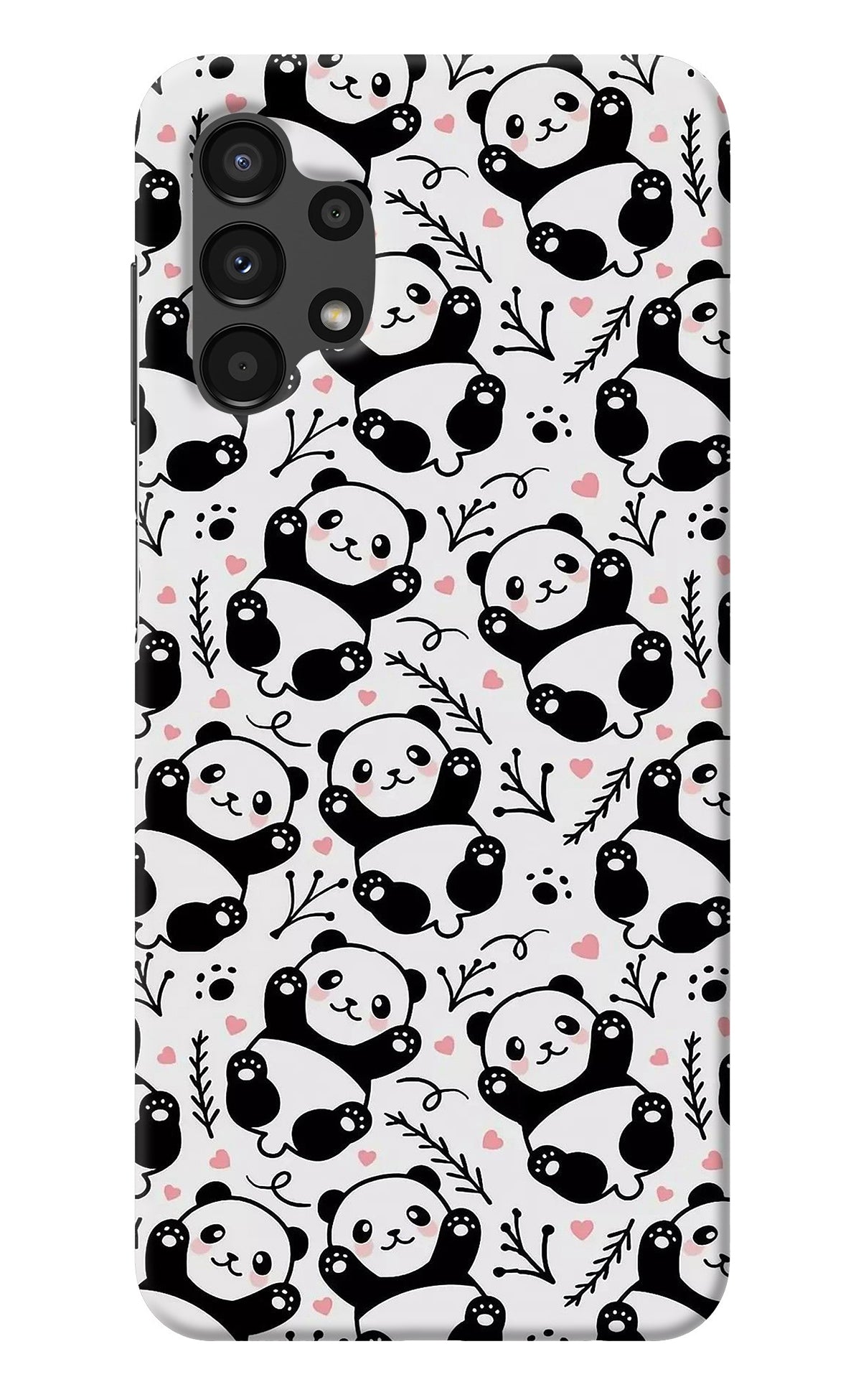 Puri Designer Panda Pattern Back Case Cover For Oppo A7 / A5s / A12 /  A11k(Multicolor,Hard Plastic)