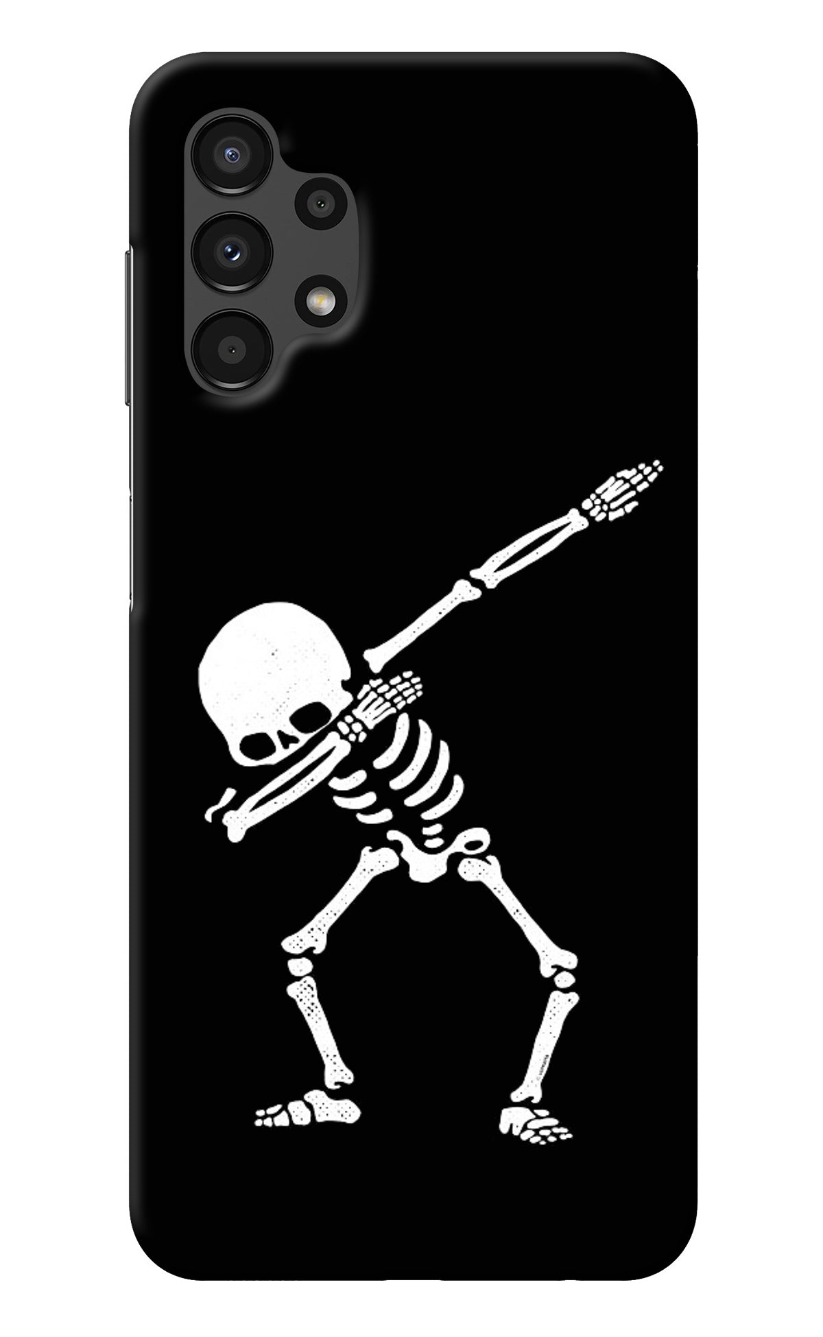 Dabbing Skeleton Art Samsung A13 4G Back Cover