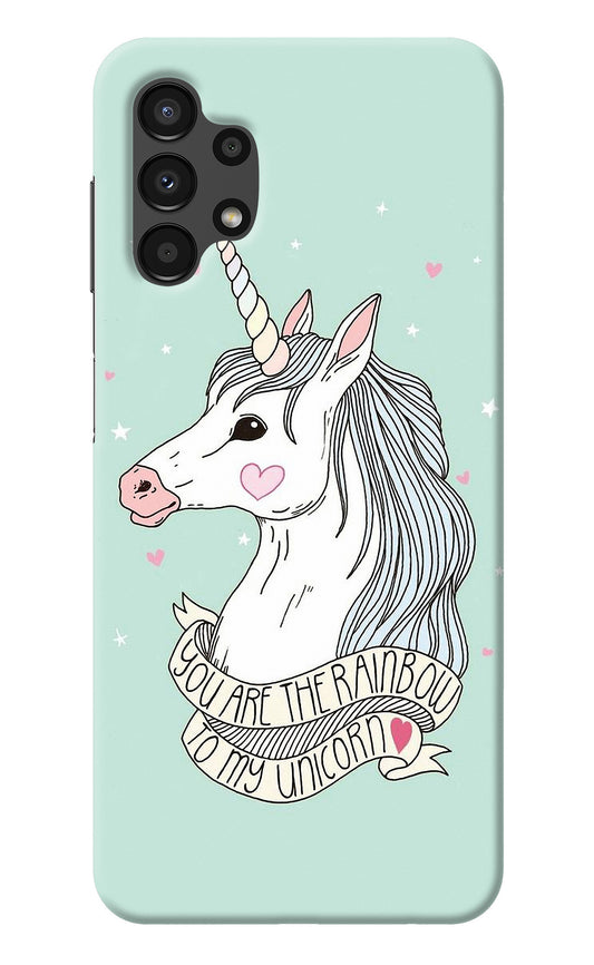 Unicorn Wallpaper Samsung A13 4G Back Cover