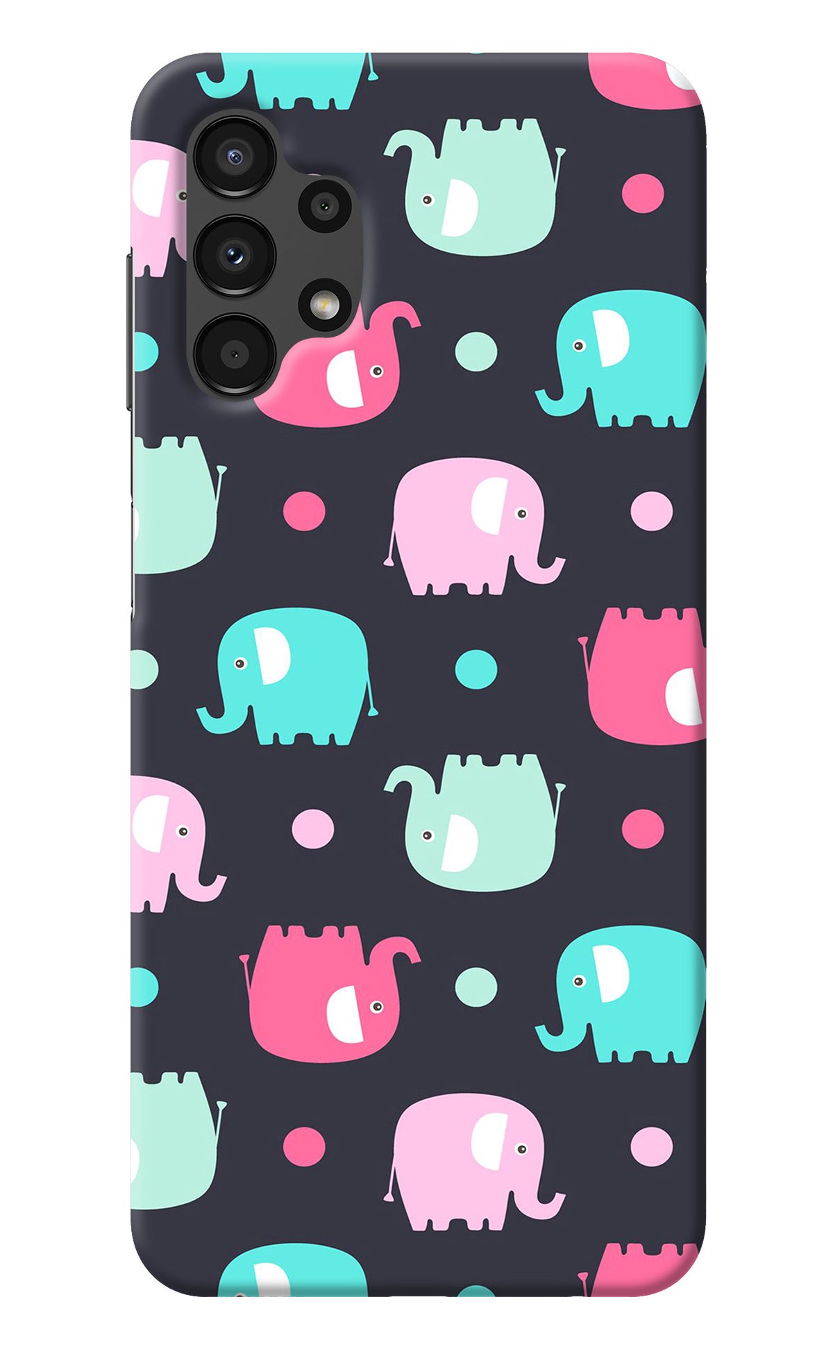 Elephants Samsung A13 4G Back Cover