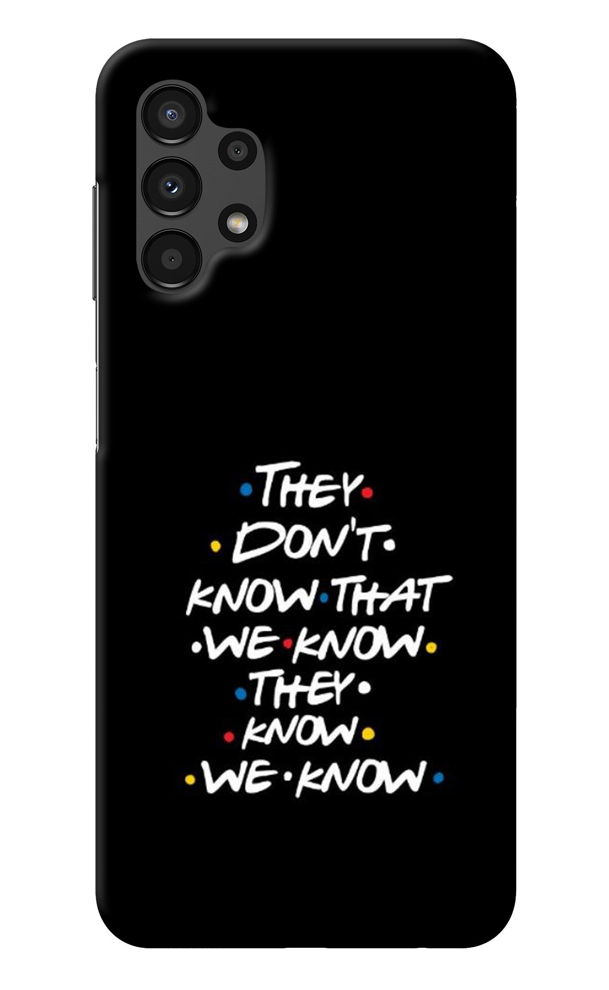 FRIENDS Dialogue Samsung A13 4G Back Cover