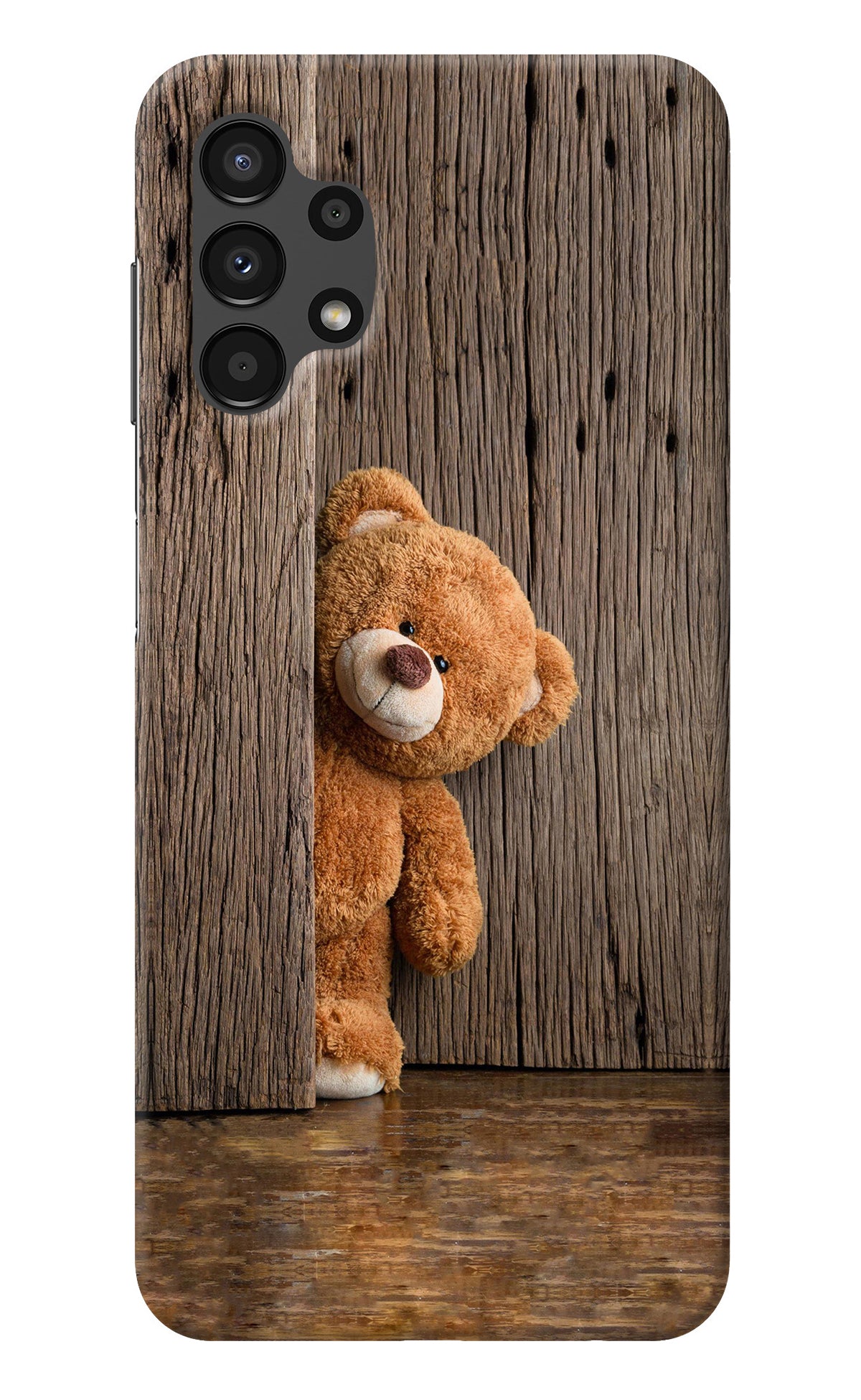 Teddy Wooden Samsung A13 4G Back Cover