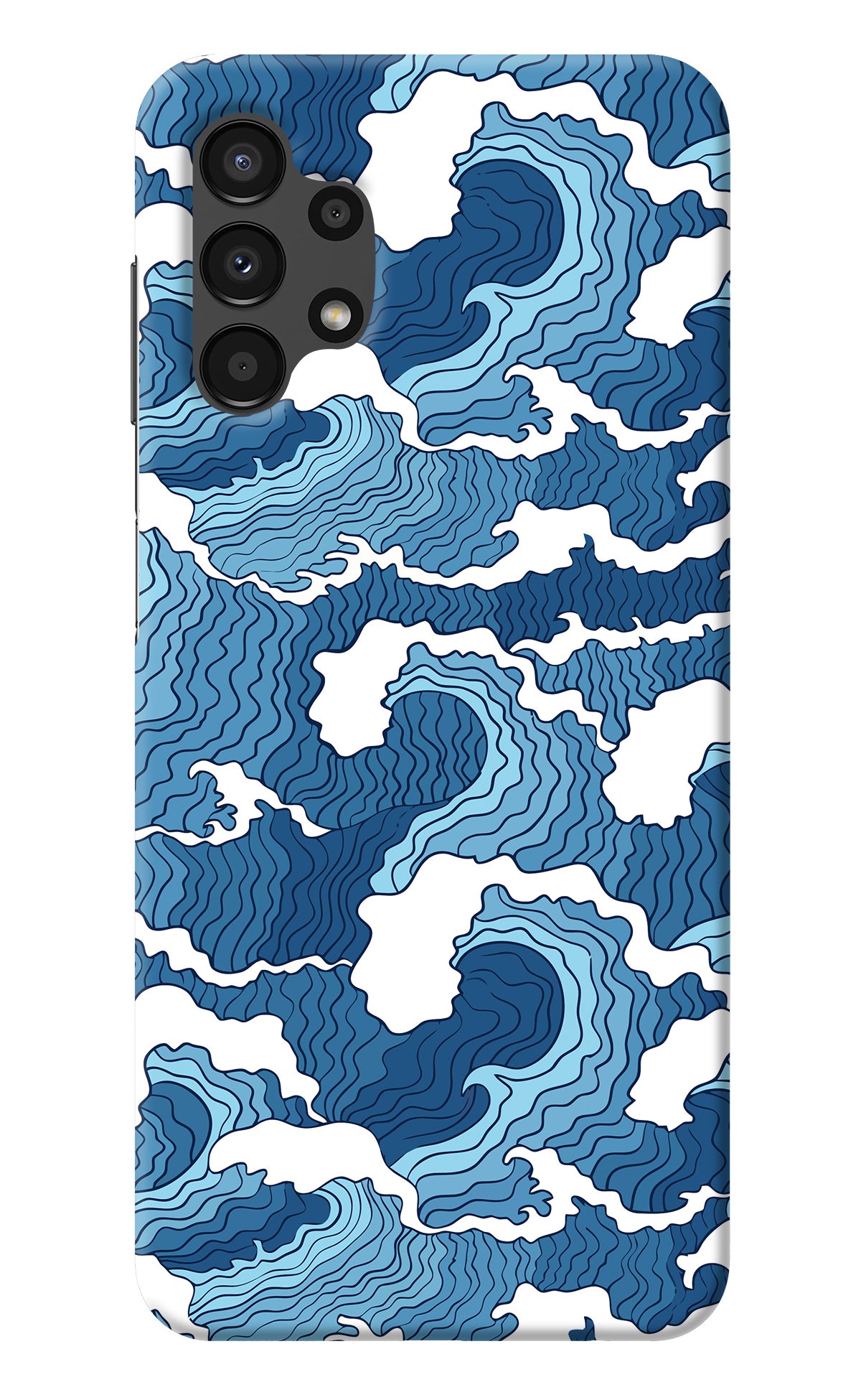 Blue Waves Samsung A13 4G Back Cover