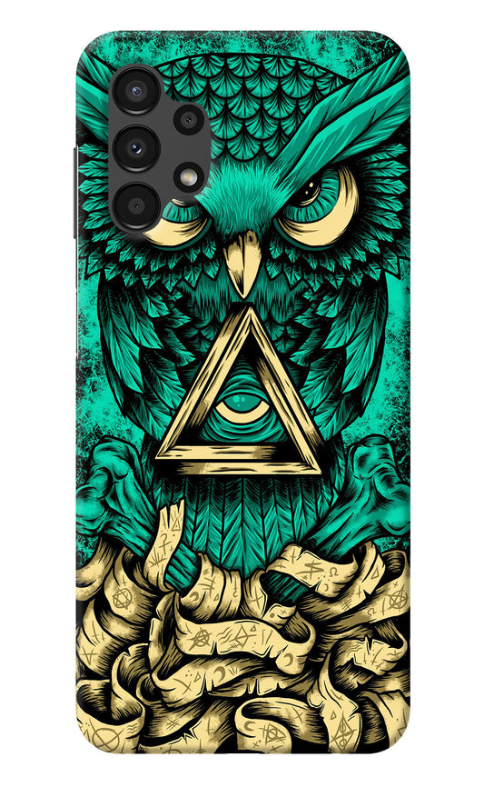 Green Owl Samsung A13 4G Back Cover