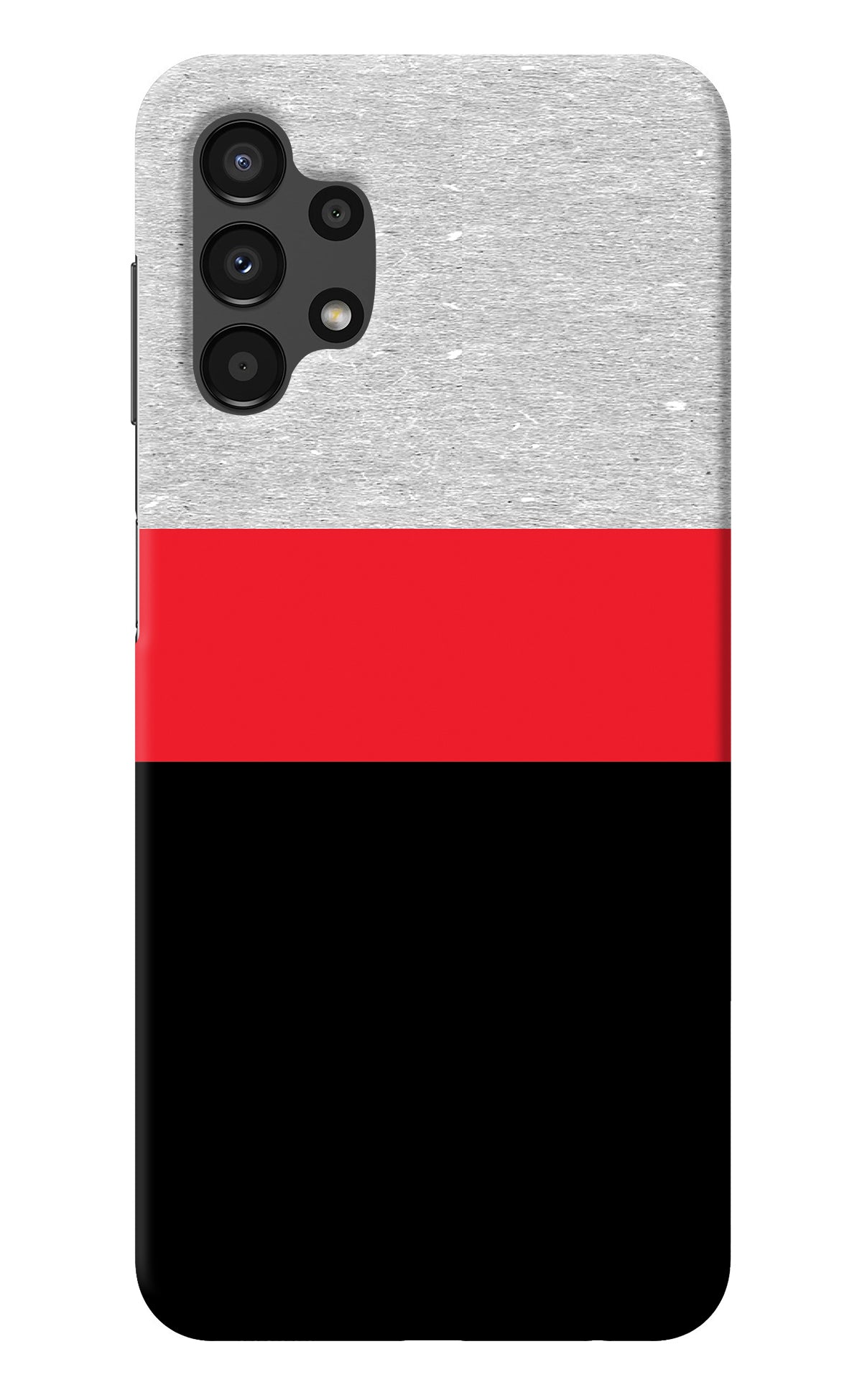 Tri Color Pattern Samsung A13 4G Back Cover