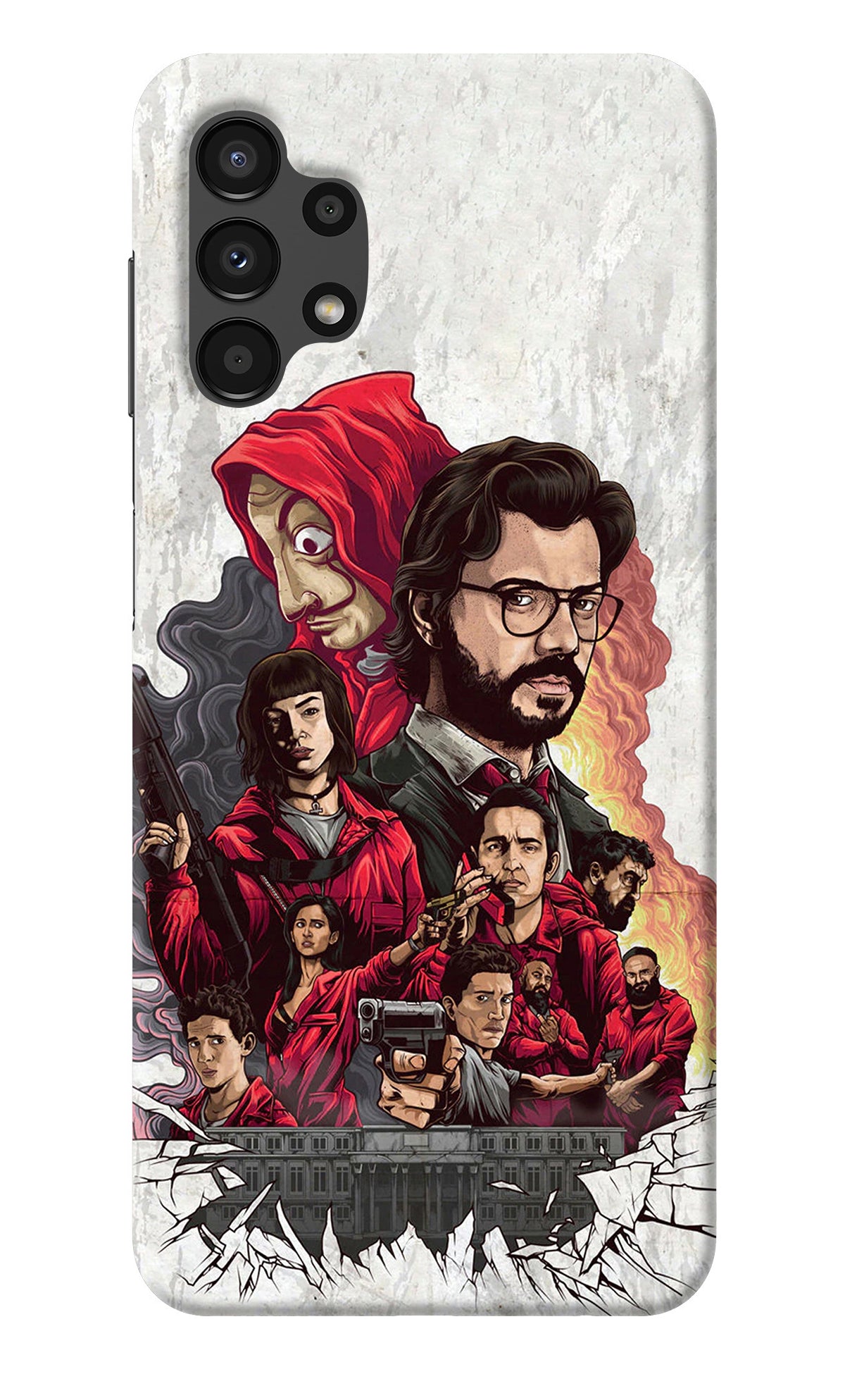 Money Heist Artwork Samsung A13 4G Back Cover