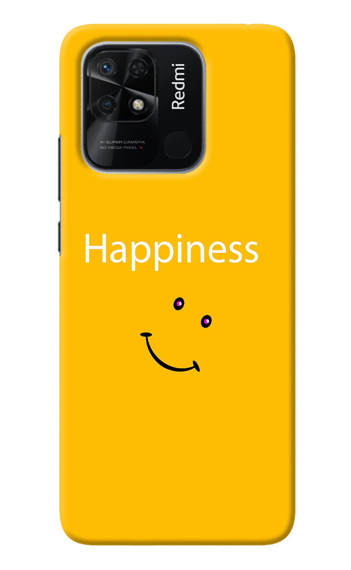 Happiness With Smiley Redmi 10/10 Power Back Cover