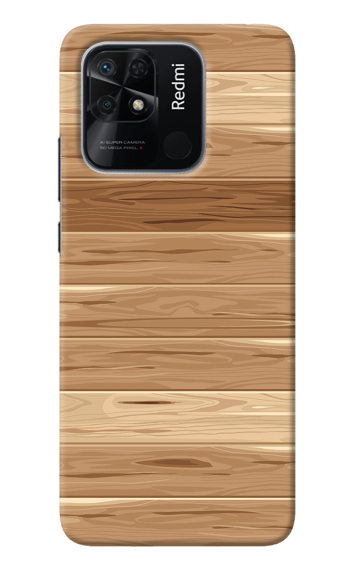 Wooden Vector Redmi 10/10 Power Back Cover