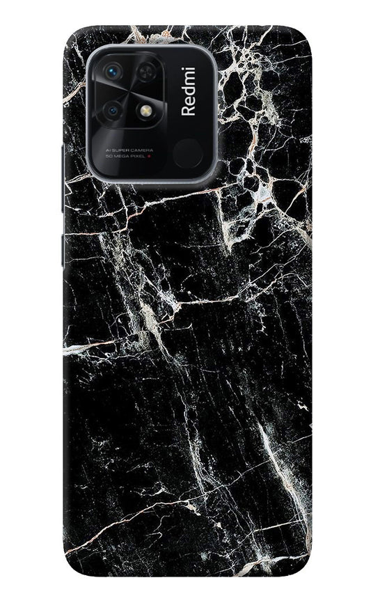 Black Marble Texture Redmi 10/10 Power Back Cover