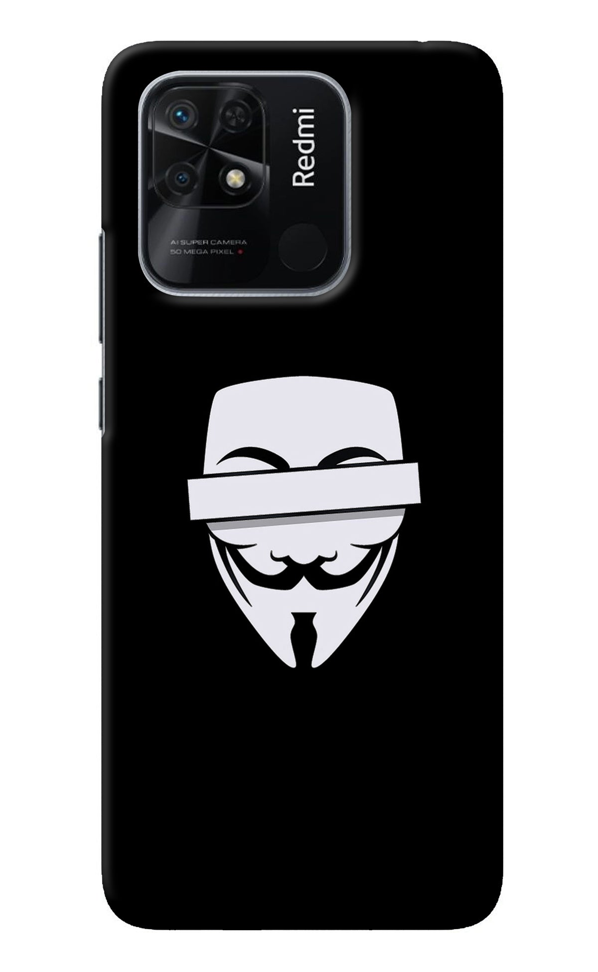 Anonymous Face Redmi 10/10 Power Back Cover